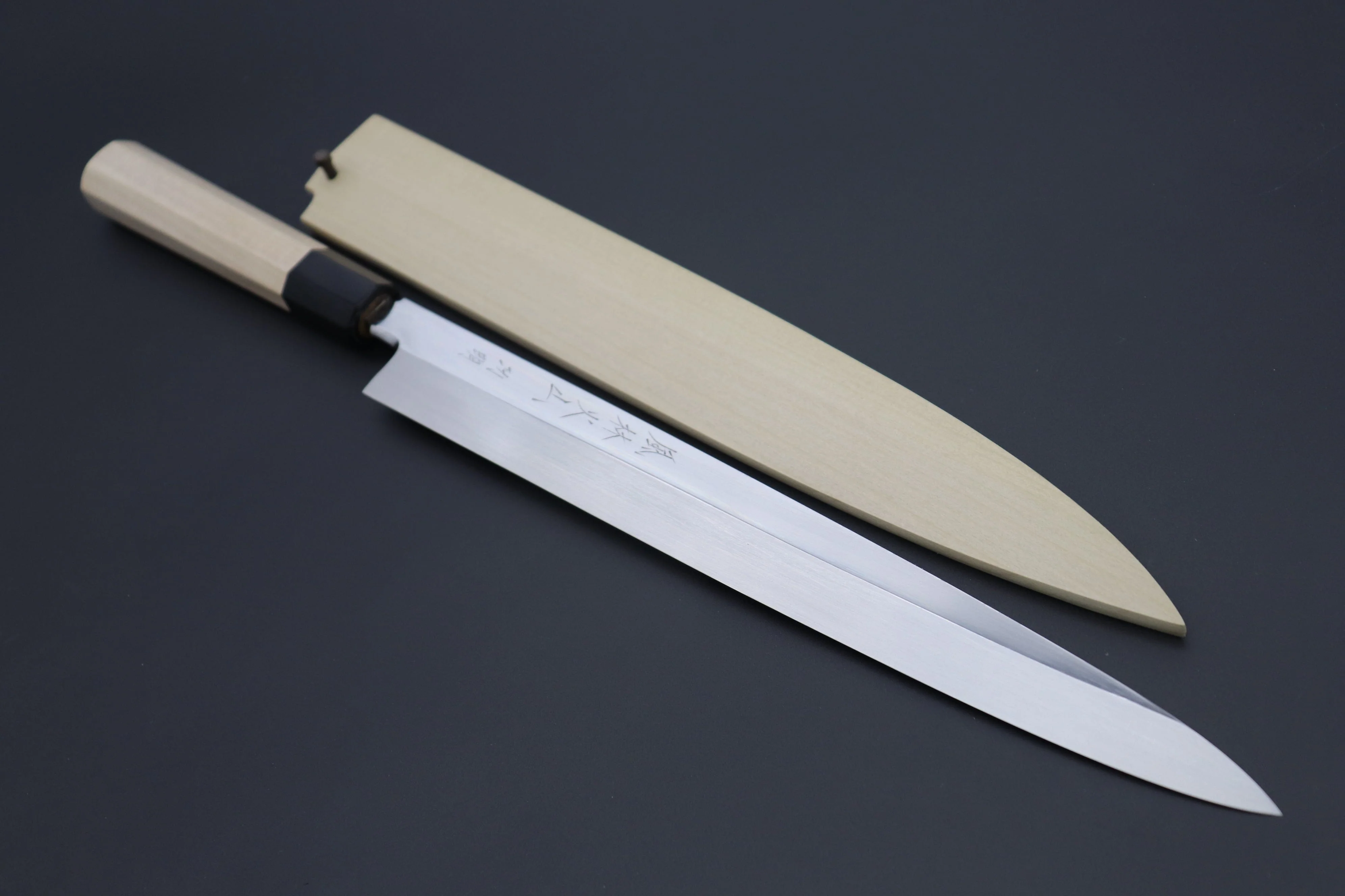 Fu-Rin-Ka-Zan Limited, (FSO-9) Solid VG-10 blade Yanagiba (270mm & 300mm, 2 Sizes, Perfectly Mirror Polished) - Image 10