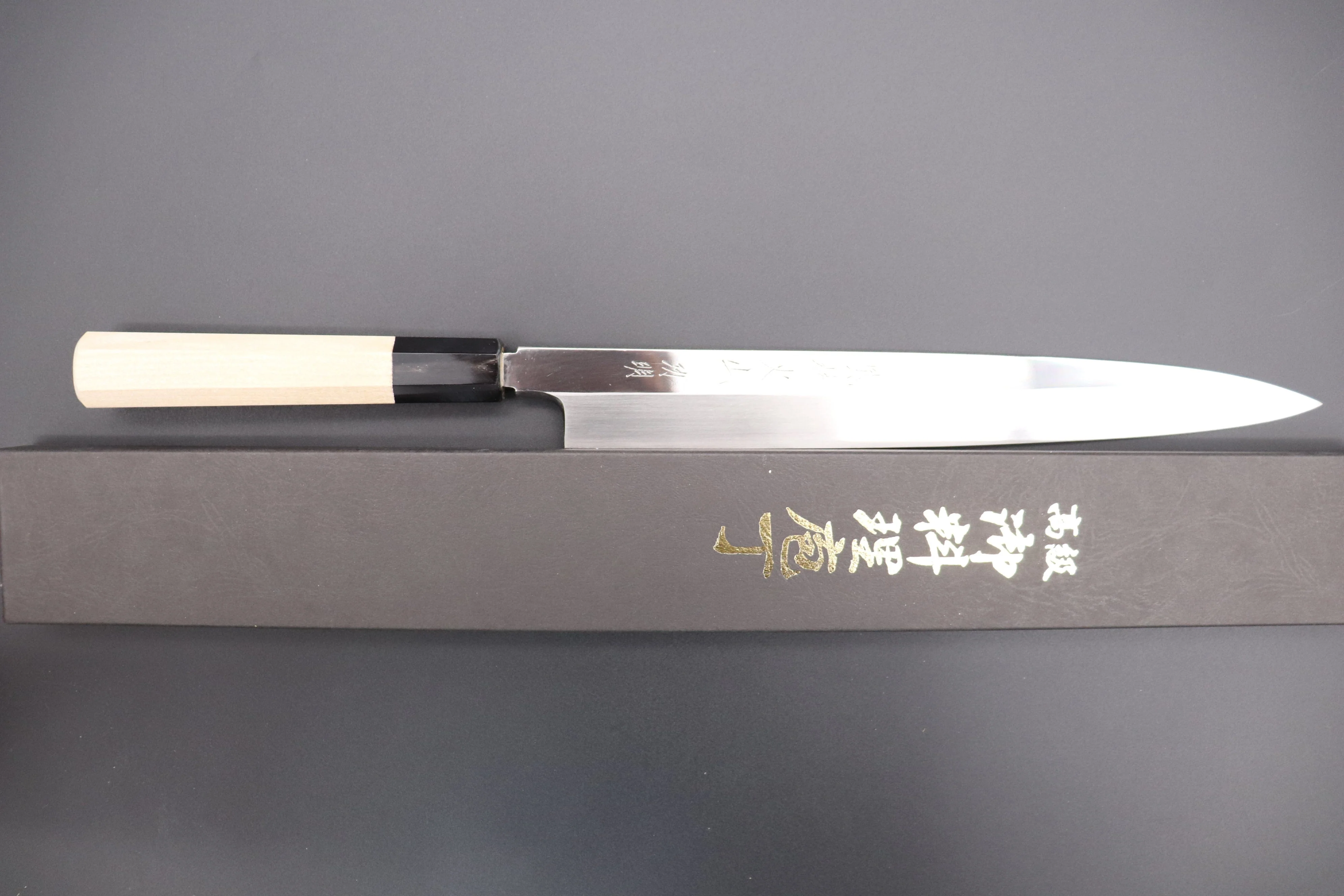 Fu-Rin-Ka-Zan Limited, (FSO-9) Solid VG-10 blade Yanagiba (270mm & 300mm, 2 Sizes, Perfectly Mirror Polished) - Image 9