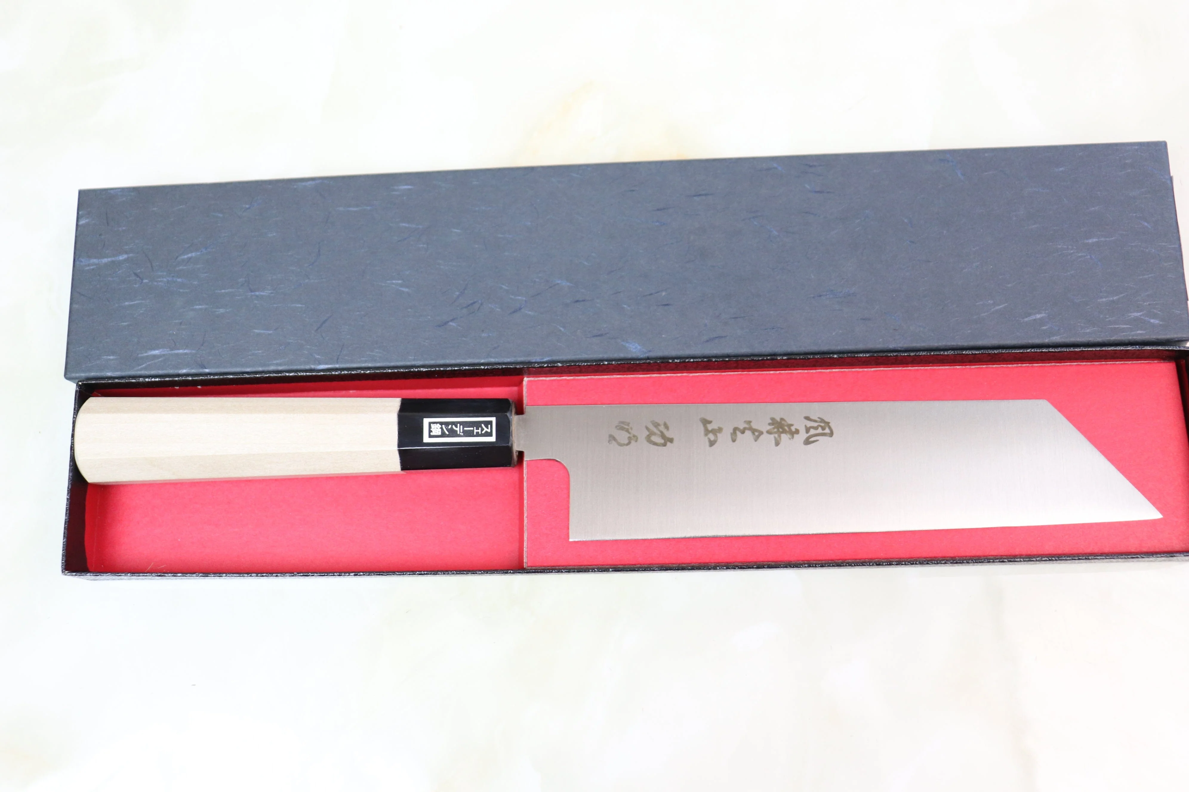 Fu-Rin-Ka-Zan Pure Sweden Stainless Steel Wa Series Mukimono (180mm or 210mm, 2 Sizes, Double Bevel Edge) - Image 8