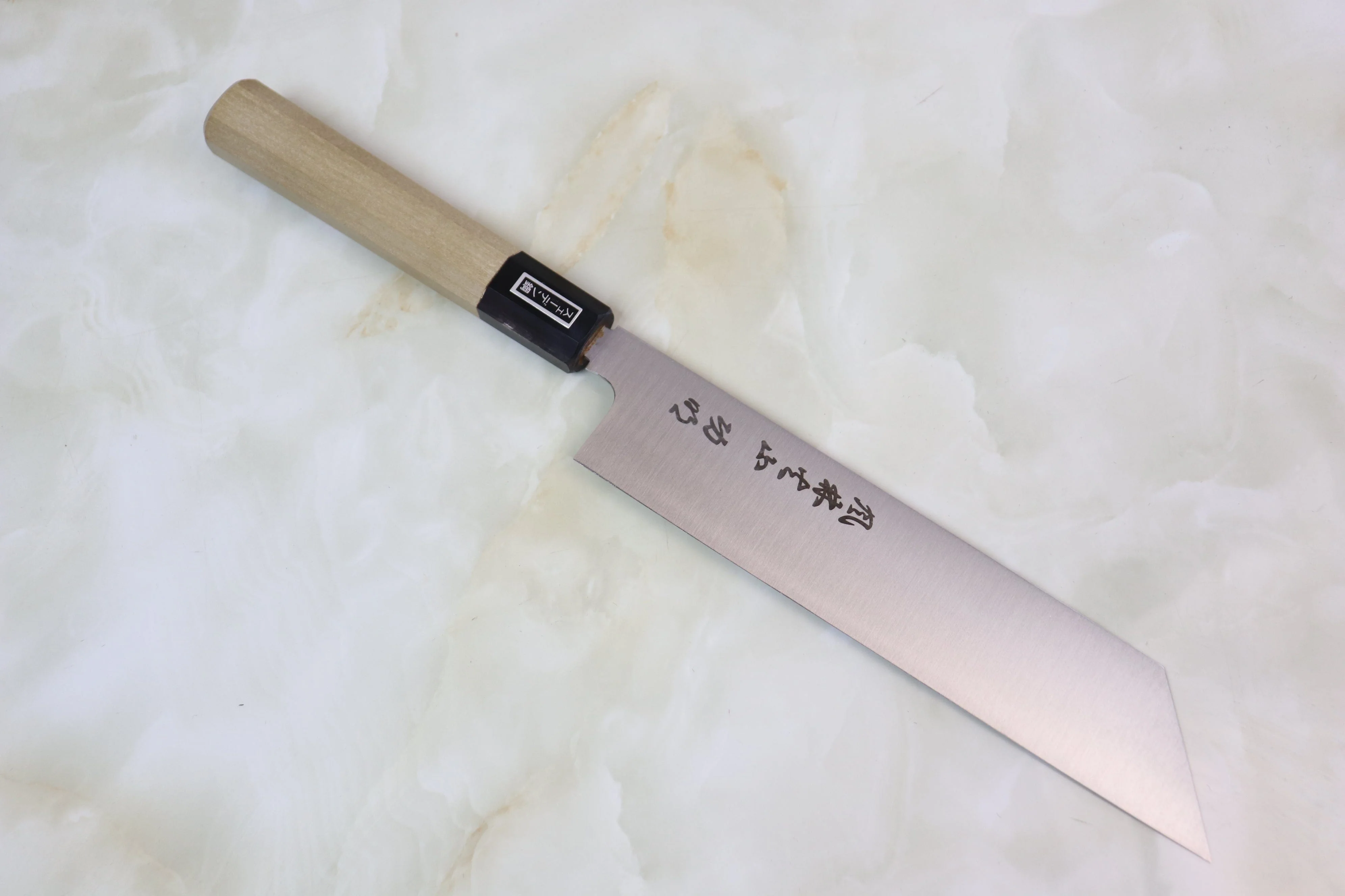 Fu-Rin-Ka-Zan Pure Sweden Stainless Steel Wa Series Mukimono (180mm or 210mm, 2 Sizes, Double Bevel Edge) - Image 9