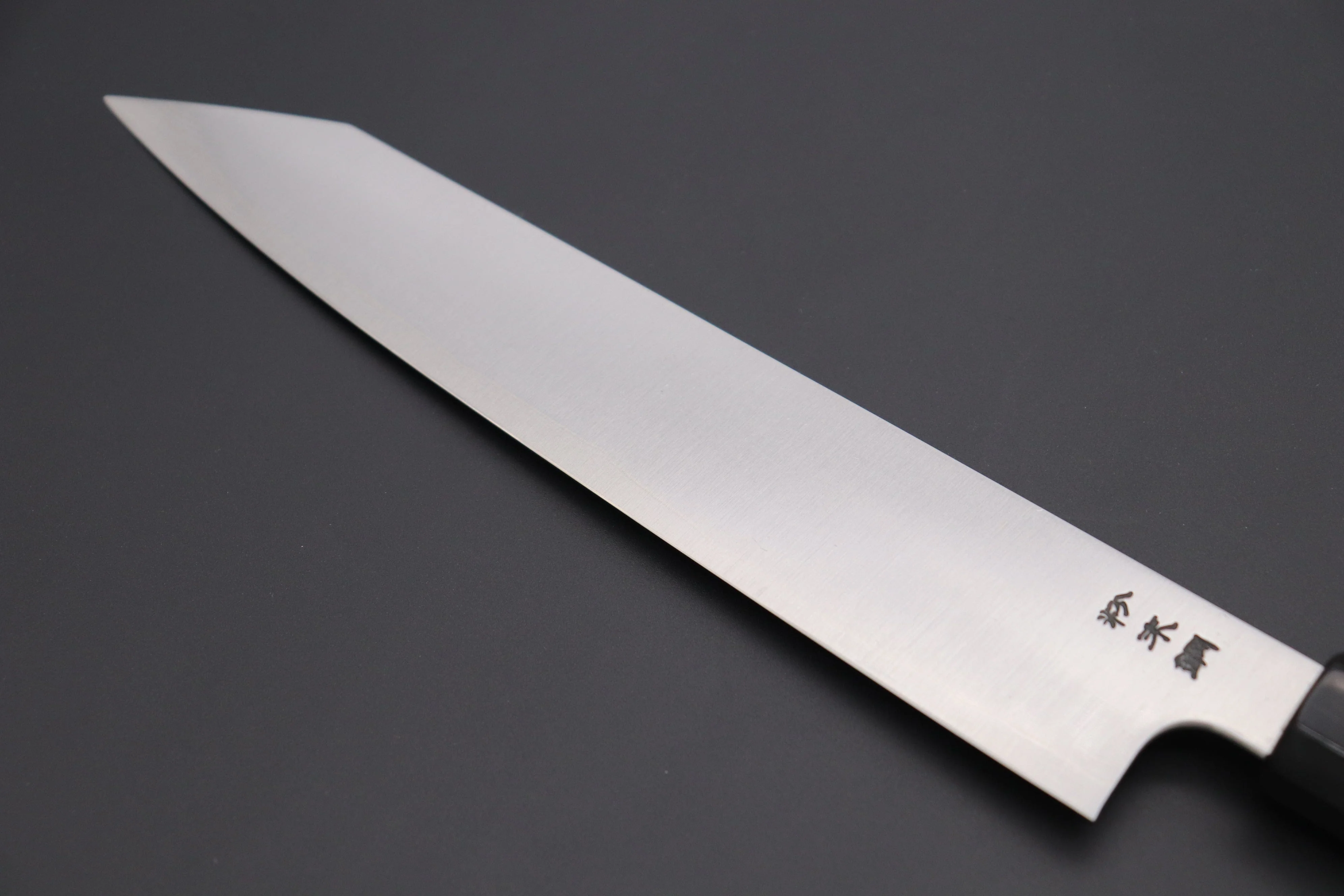 Fu-Rin-Ka-Zan R-2 Clad Wa Series Special Kiritsuke-Slicer (240mm and 270mm, 2 sizes, Narrower Blade Width, Octagon Shaped Magnolia Wood Handle) - Image 6