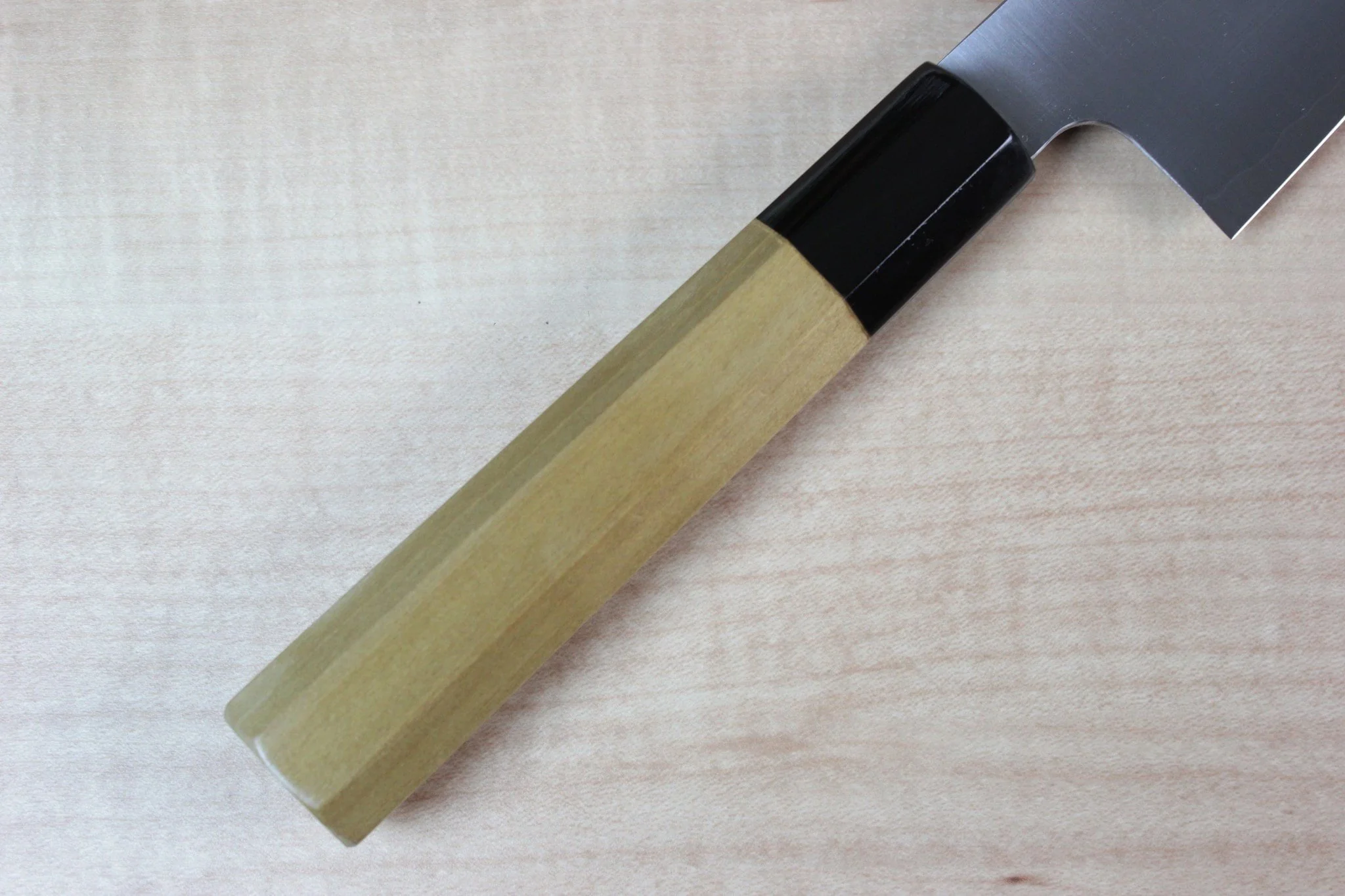 Fu-Rin-Ka-Zan R-2 Clad Wa Series Wa Gyuto (210mm to 270mm, 3 sizes, Octagon Shaped Magnolia Wood Handle) - Image 3
