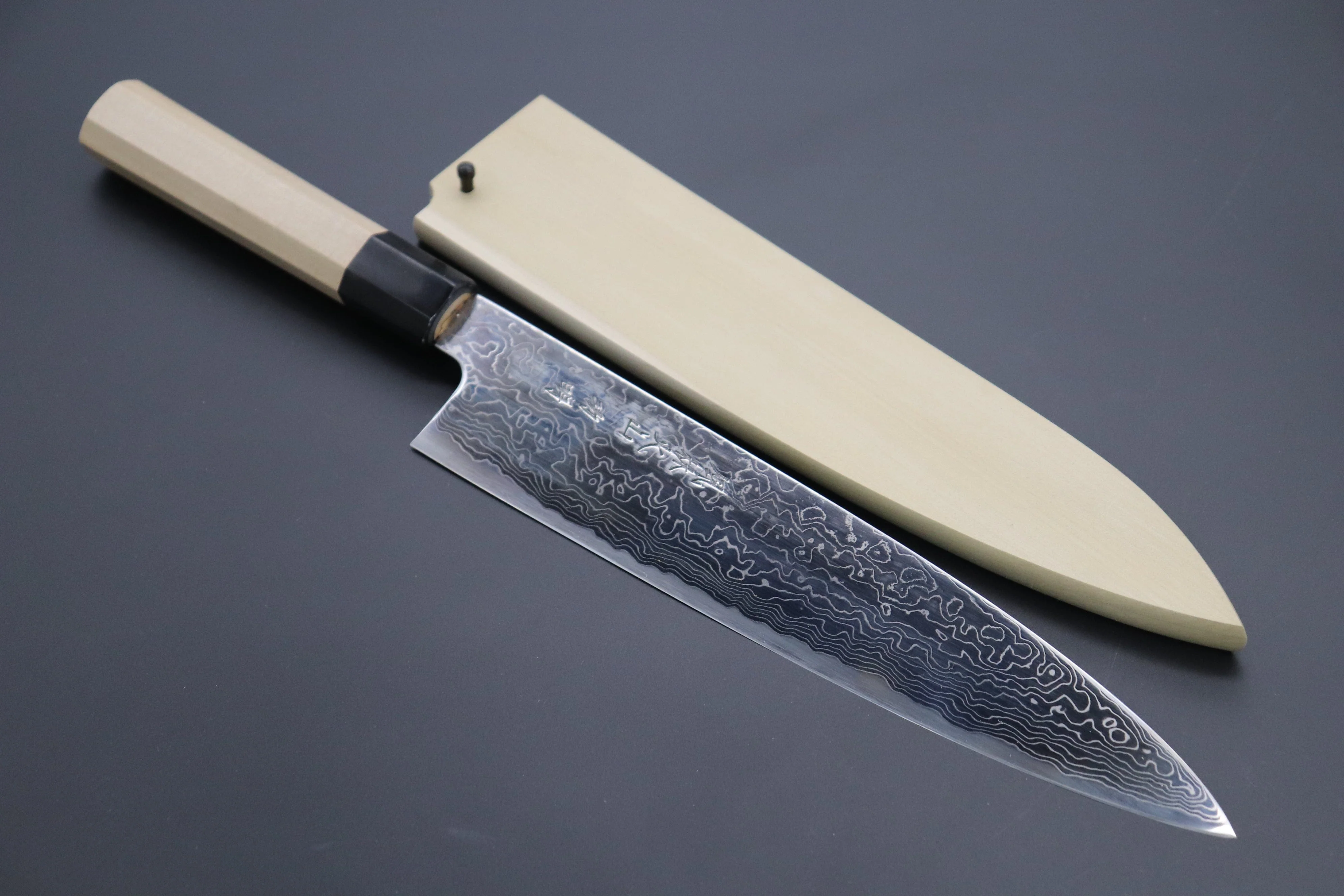 Fu-Rin-Ka-Zan R-2 Damascus Wa Series Wa Gyuto 270mm(10.6 Inch)