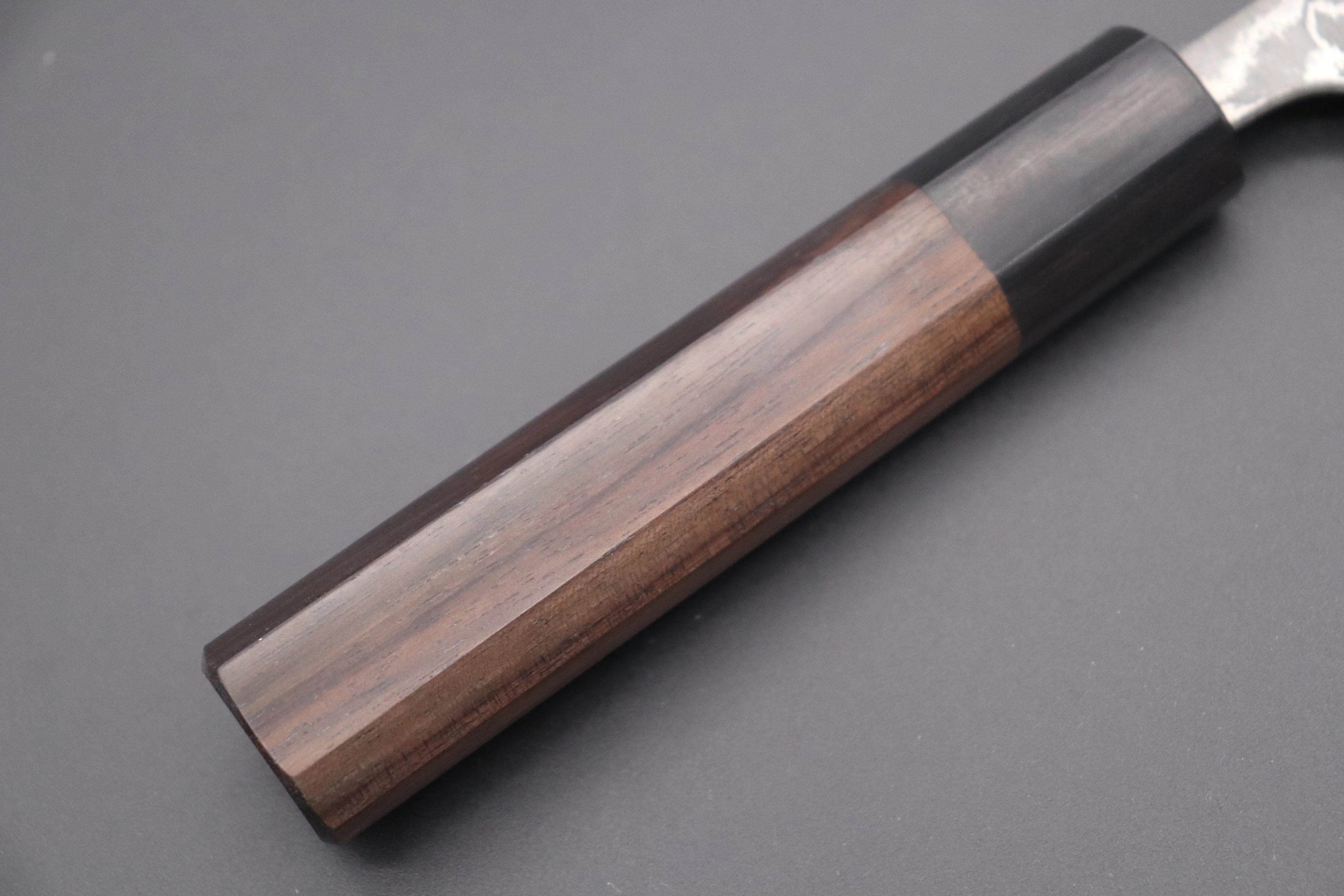 Fu-Rin-Ka-Zan R-2 Damascus Wa Series Wa Petty (120mm and 150mm, 2 sizes, Octagon Shaped Red-Sandalwood Handle) - Image 3