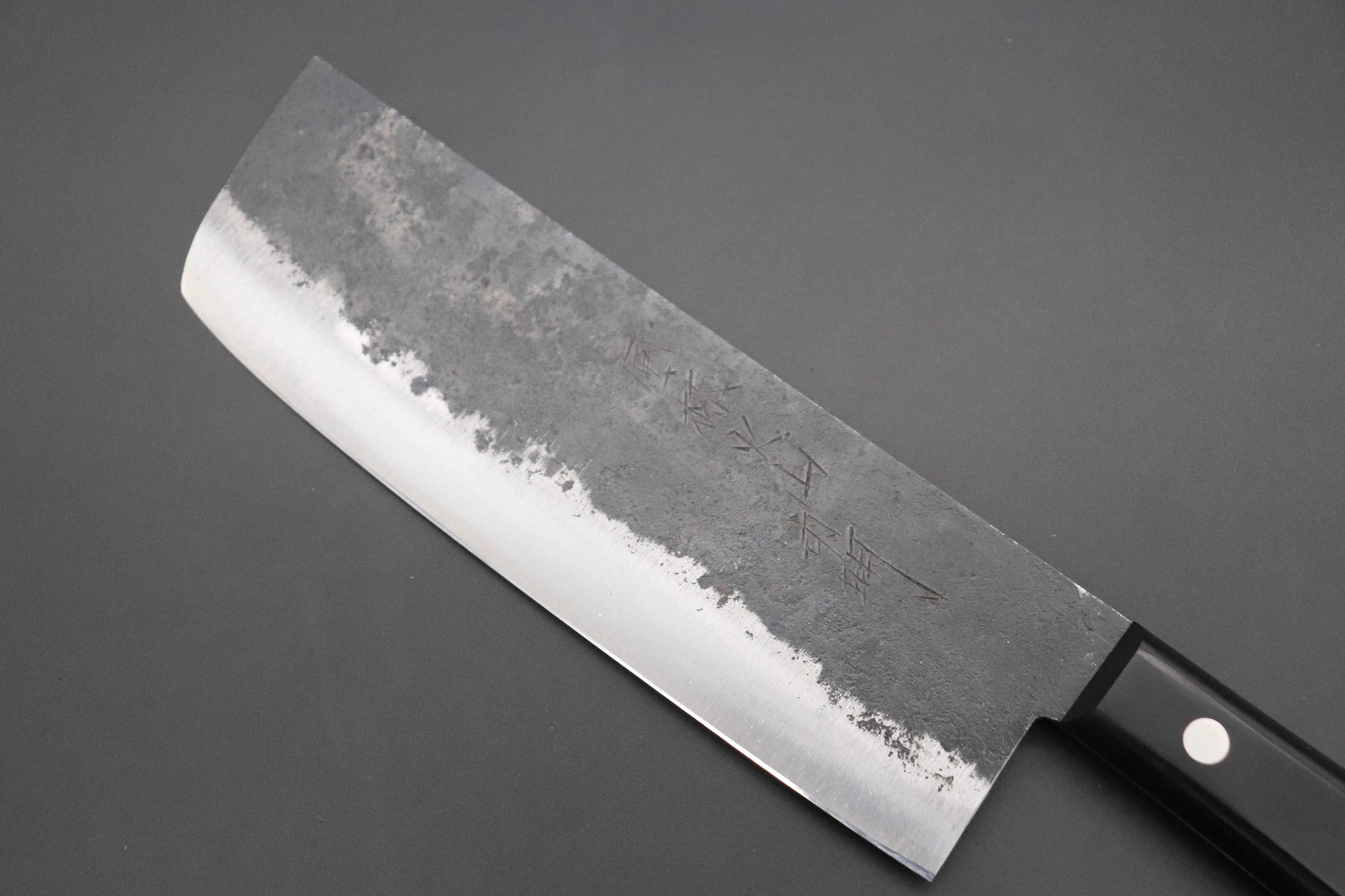 Fu-Rin-Ka-Zan White Steel No.1 Kurouchi Series FRBW1-4 Nakiri 165mm (6.4 inch) - Image 2