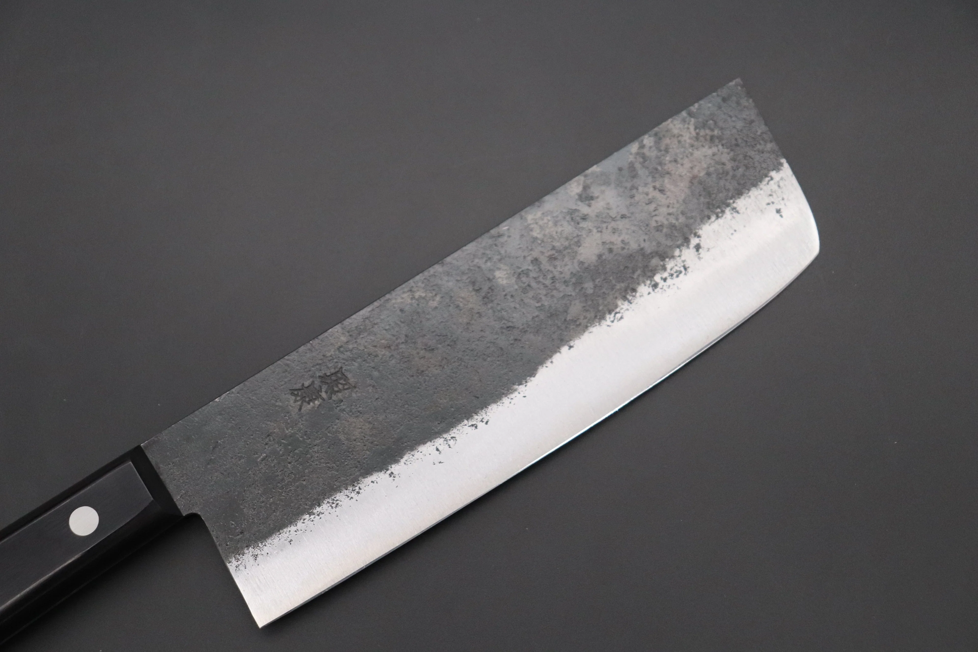 Fu-Rin-Ka-Zan White Steel No.1 Kurouchi Series FRBW1-4 Nakiri 165mm (6.4 inch) - Image 6