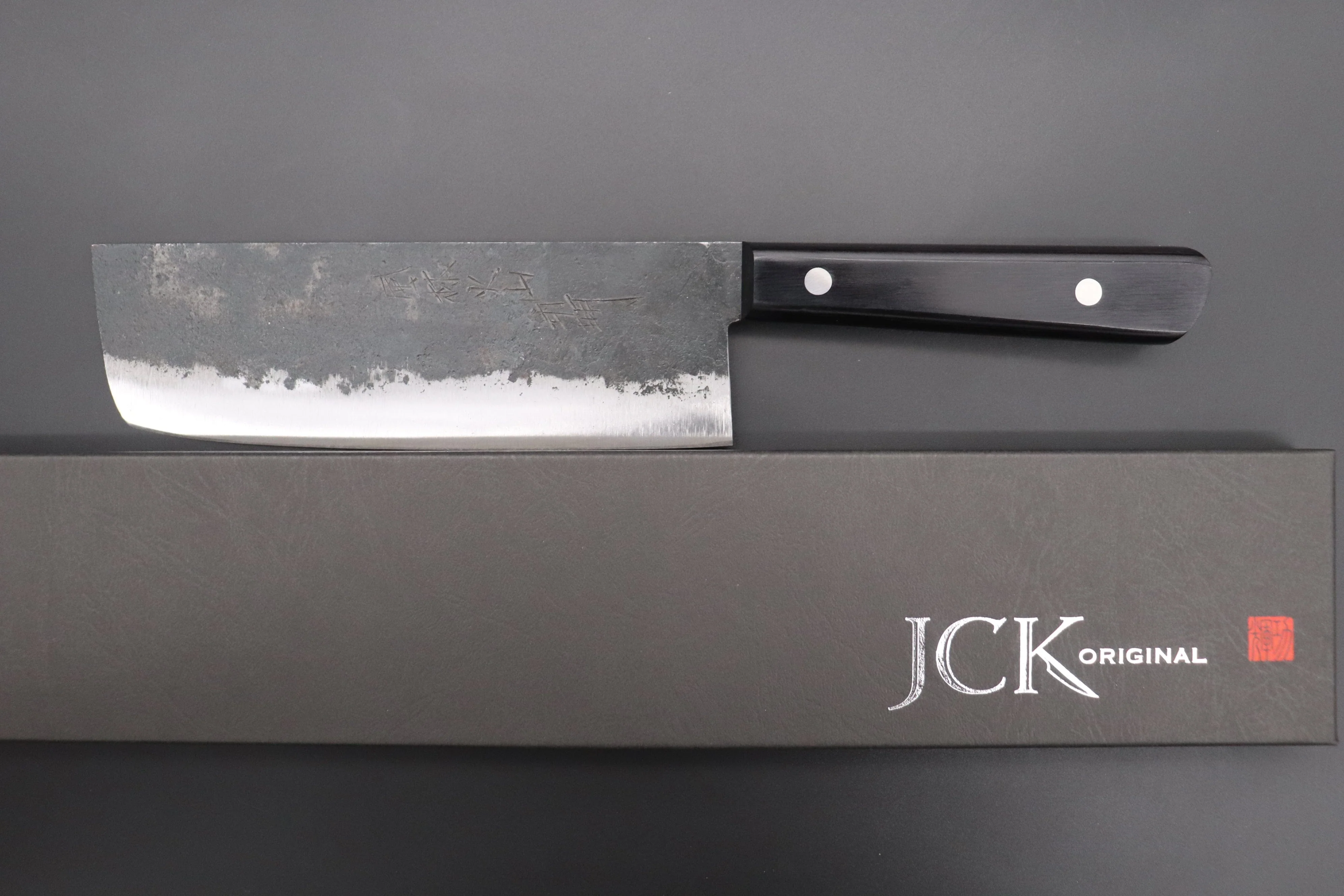 Fu-Rin-Ka-Zan White Steel No.1 Kurouchi Series FRBW1-4 Nakiri 165mm (6.4 inch) - Image 8