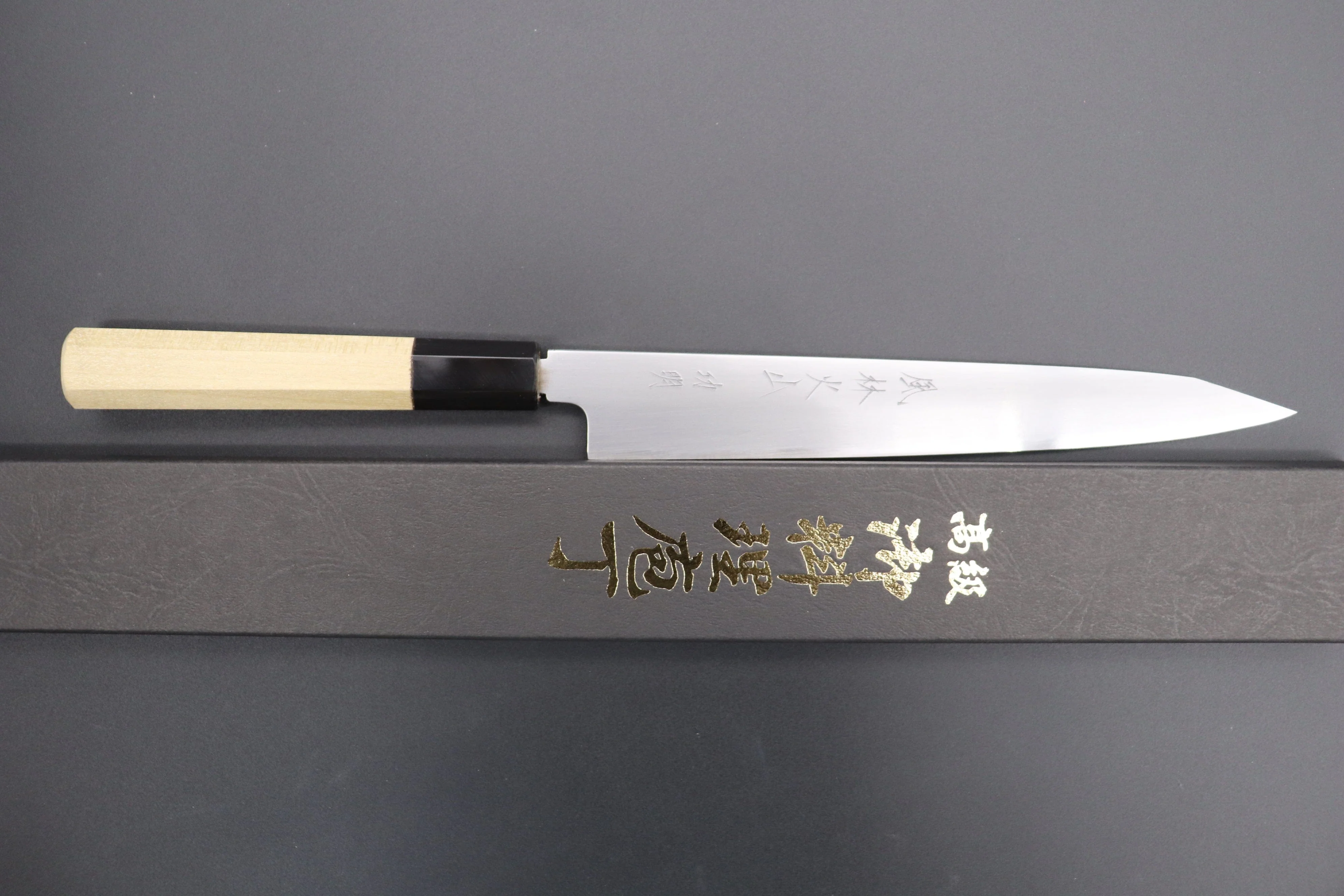 Fu-Rin-Ka-Zan White Steel No.2 Hon Kasumi Wa Series Kiritsuke-Petty 210mm (8.2 inch) - Image 9