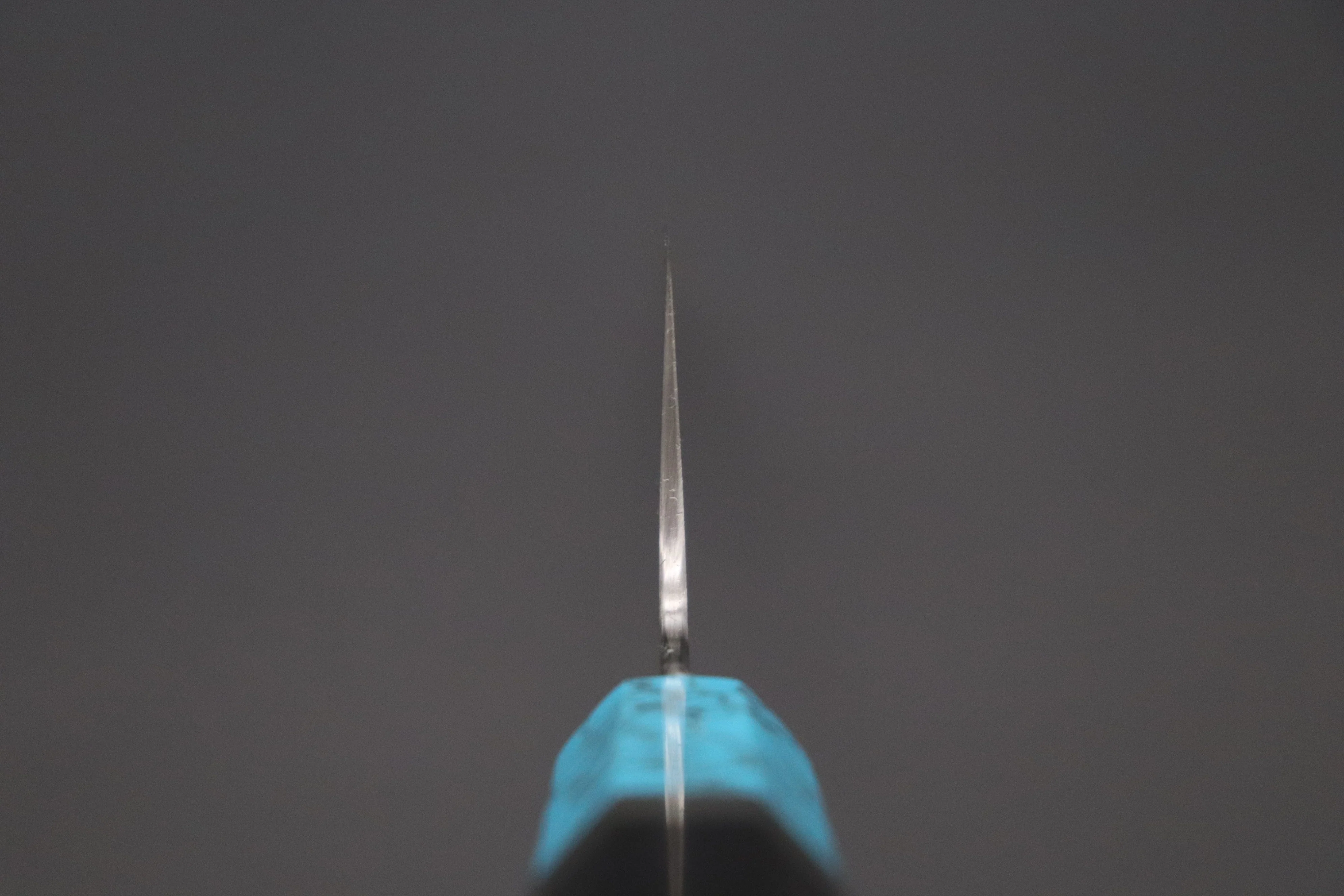 Fu-Rin-Ka-Zan YUTAKA 豊佳 Series R-2 Edition FR2YP-41 Wa Gyuto 270mm (10.6 Inch, Octagonal Ebonywood Handle with Turquoise Composite Stone Ferrule & Butt with Nickel Silver Spacers) - Image 5