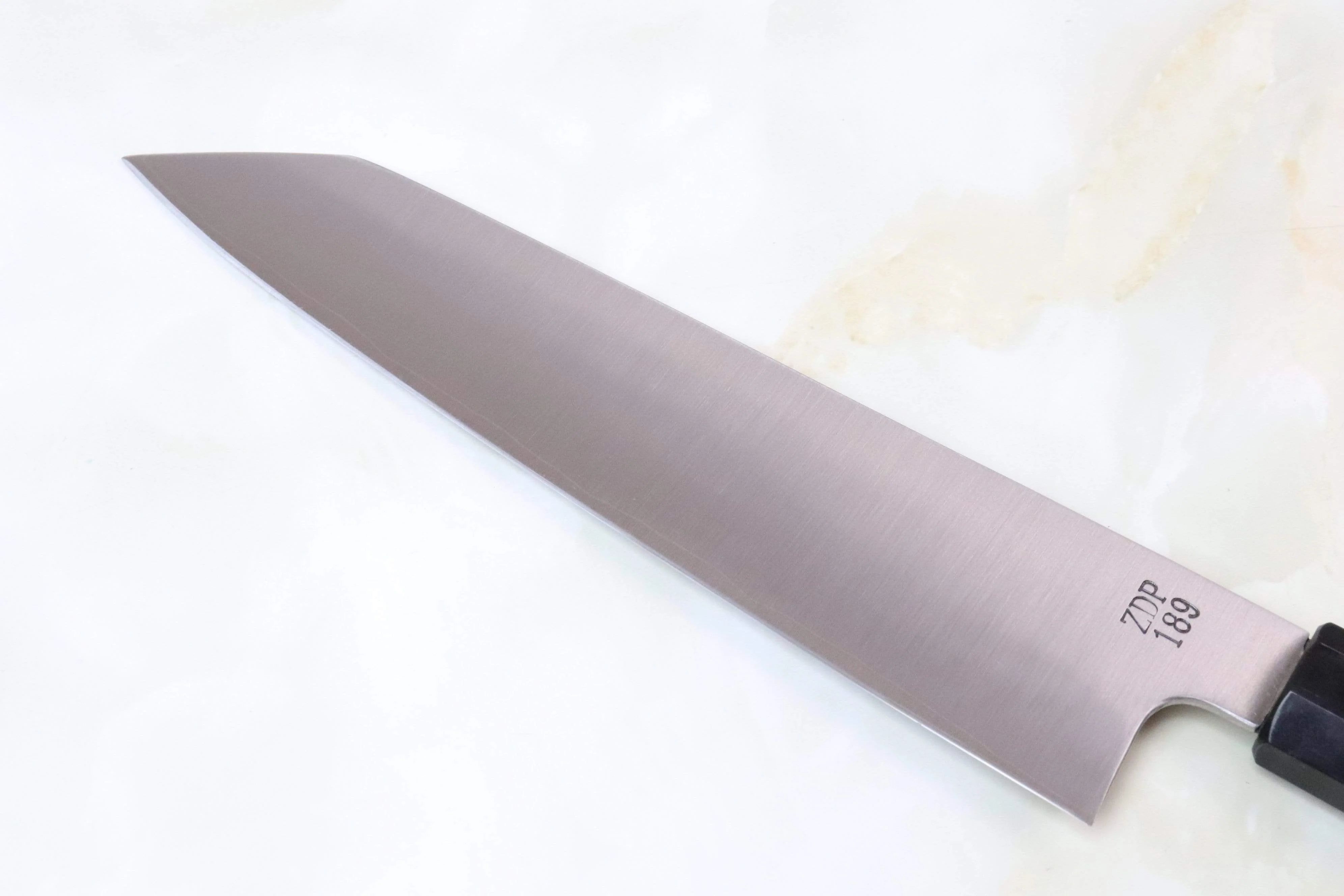 Fu-Rin-Ka-Zan ZDP-189 Wa Series Kiritsuke (210mm to 270mm, 3 sizes, Octagon Shaped Bocote Wooden Handle) - Image 5