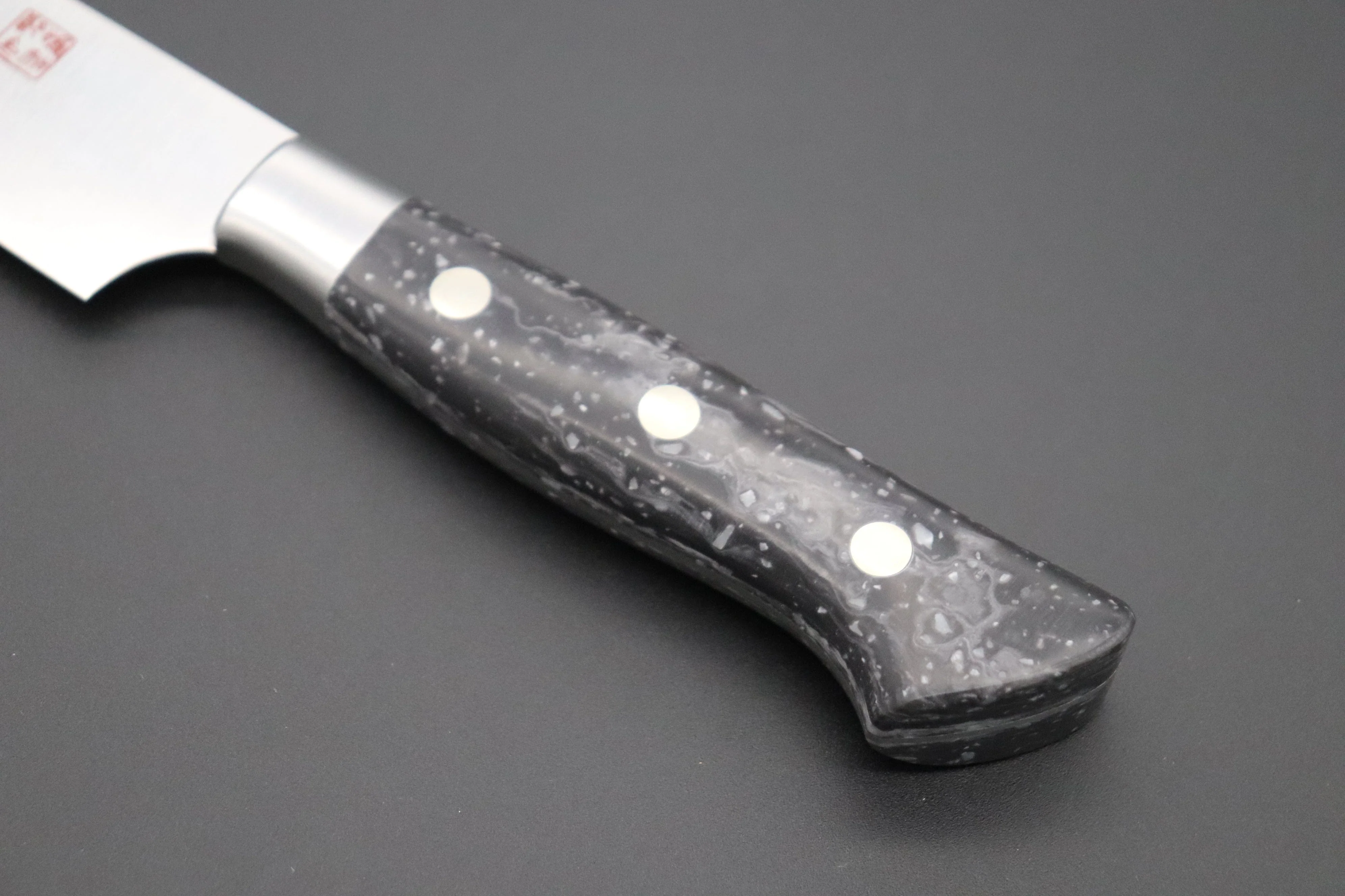 Hattori FH Solid VG-10 Series Limited Edition "SNOW IN THE DARK" Sujihiki (230mm to 300mm, 3 sizes, Dupont Corian® Handle) - Image 3