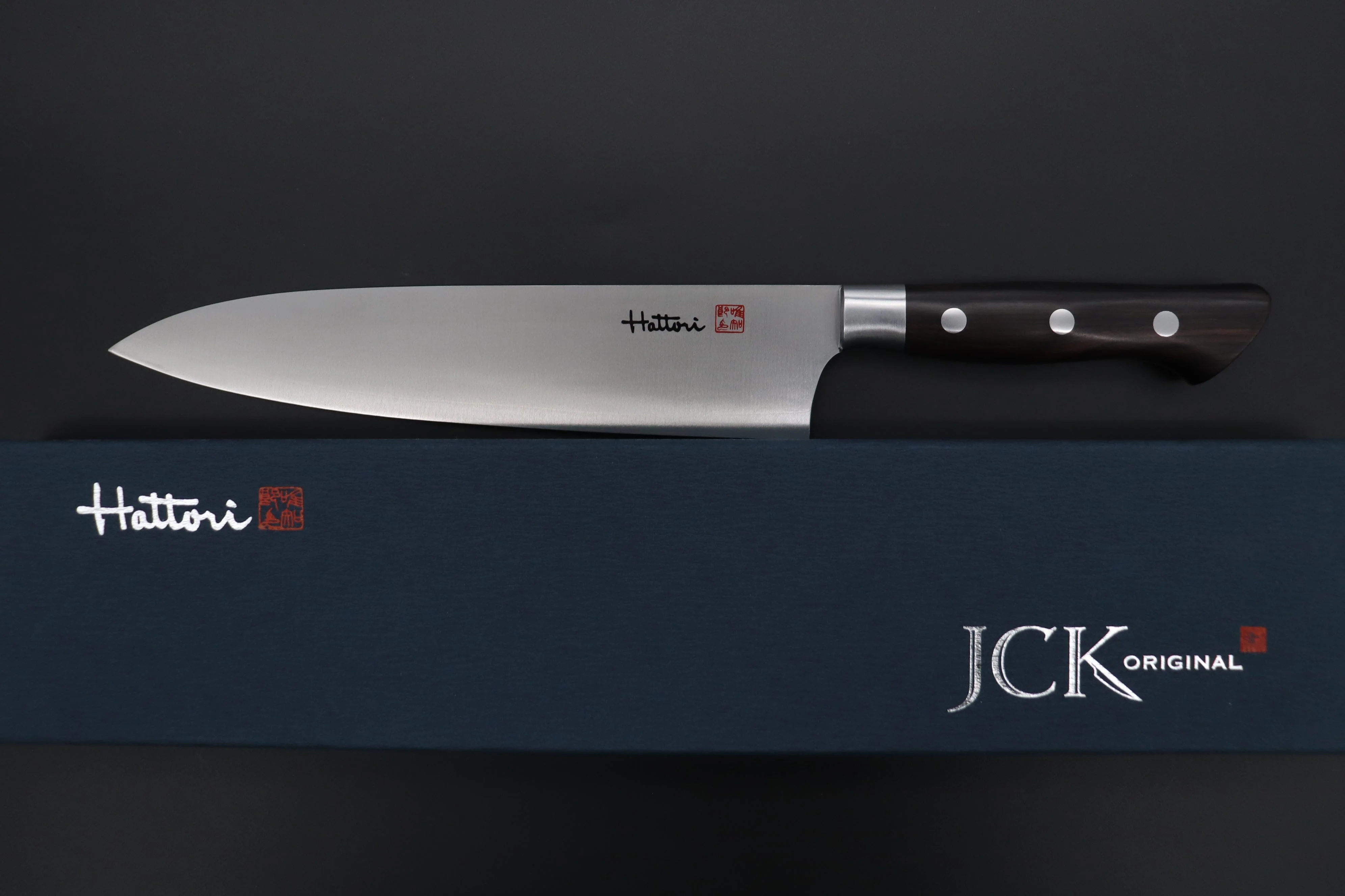 Hattori Forums FH "NOAH" Series FHN-6A Gyuto 210mm (8.2 Inch, African Blackwood Handle) - Image 10