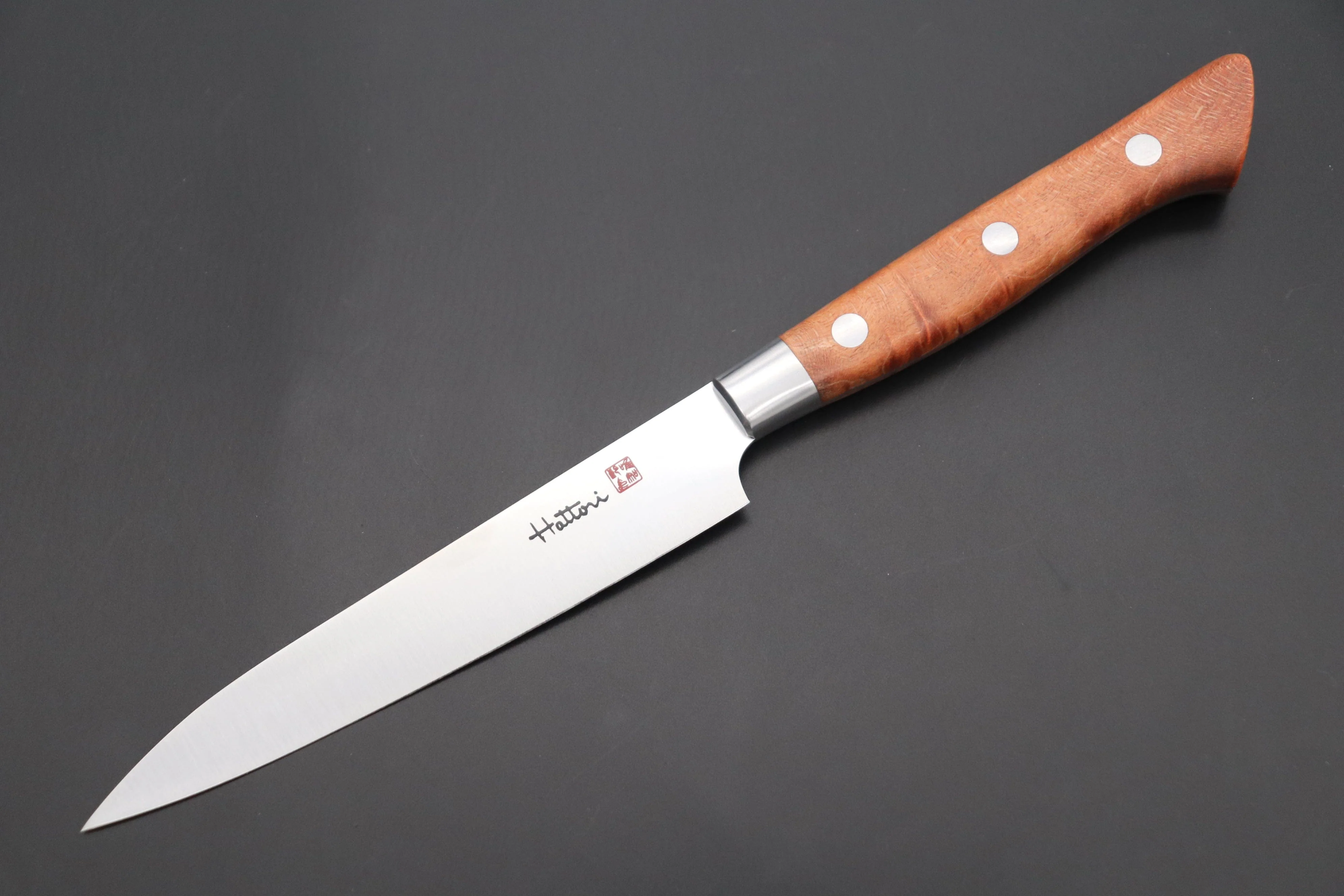Hattori Forums FH Solid VG-10 Series FH-2M Petty 120mm (4.7 Inch, Stabilized Maple Wood Handle)