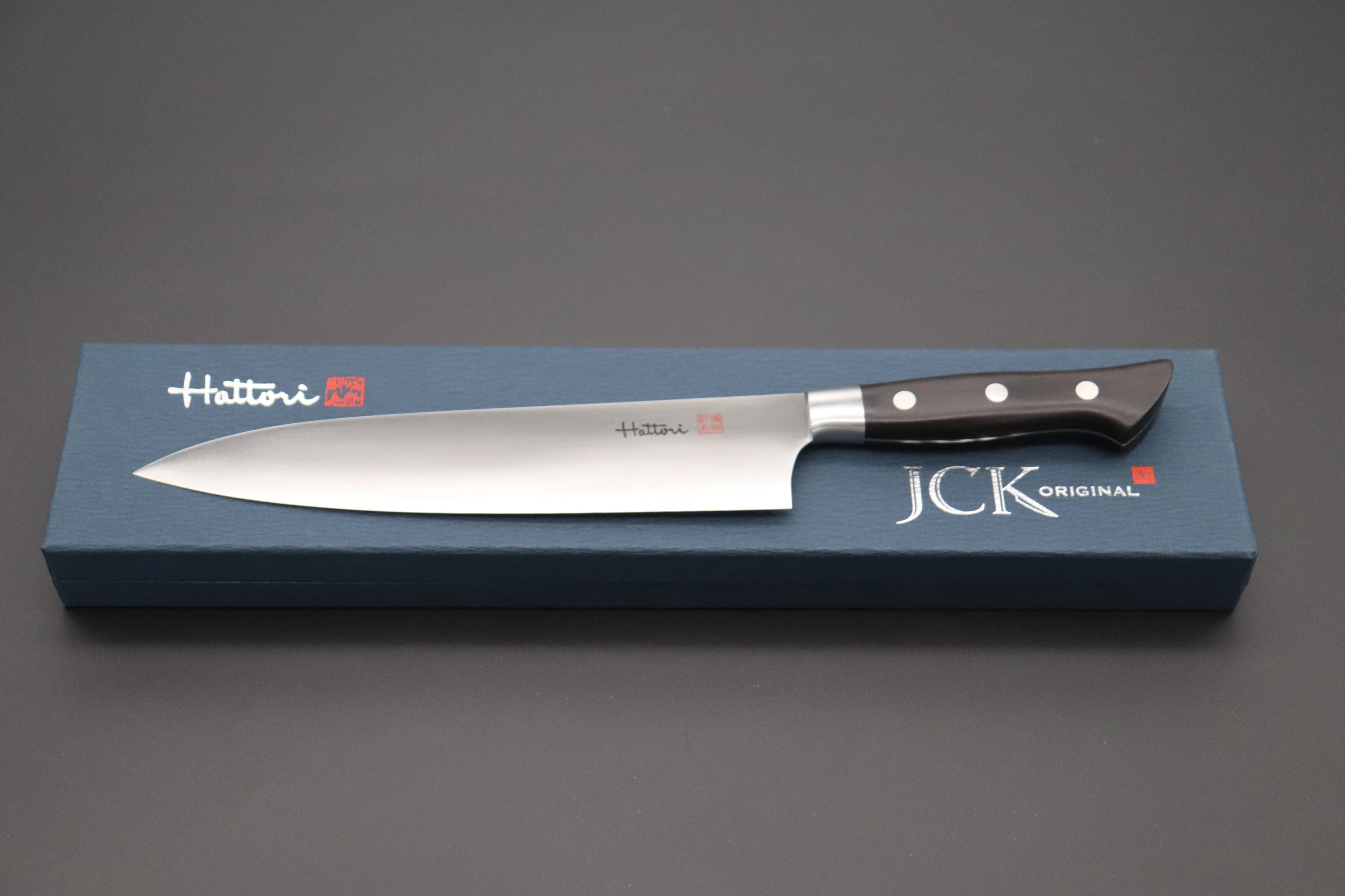 Hattori Forums FH Solid VG-10 Series FH-7A Gyuto 240mm (9.4 Inch, African Blackwood Handle) - Image 9
