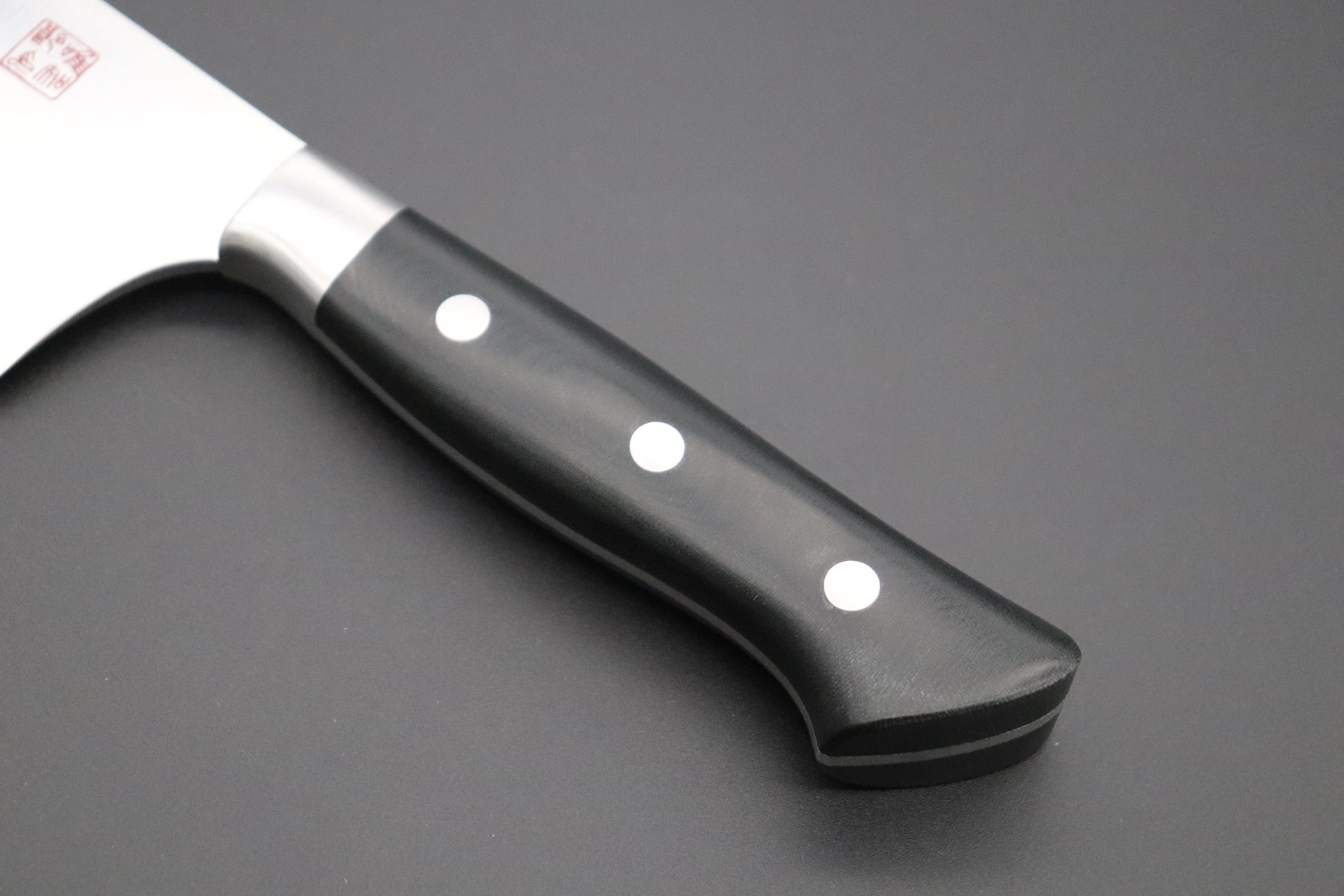 Hattori Forums FH Series Western Deba (165mm and 240mm, Black Linen Micarta Handle) - Image 3