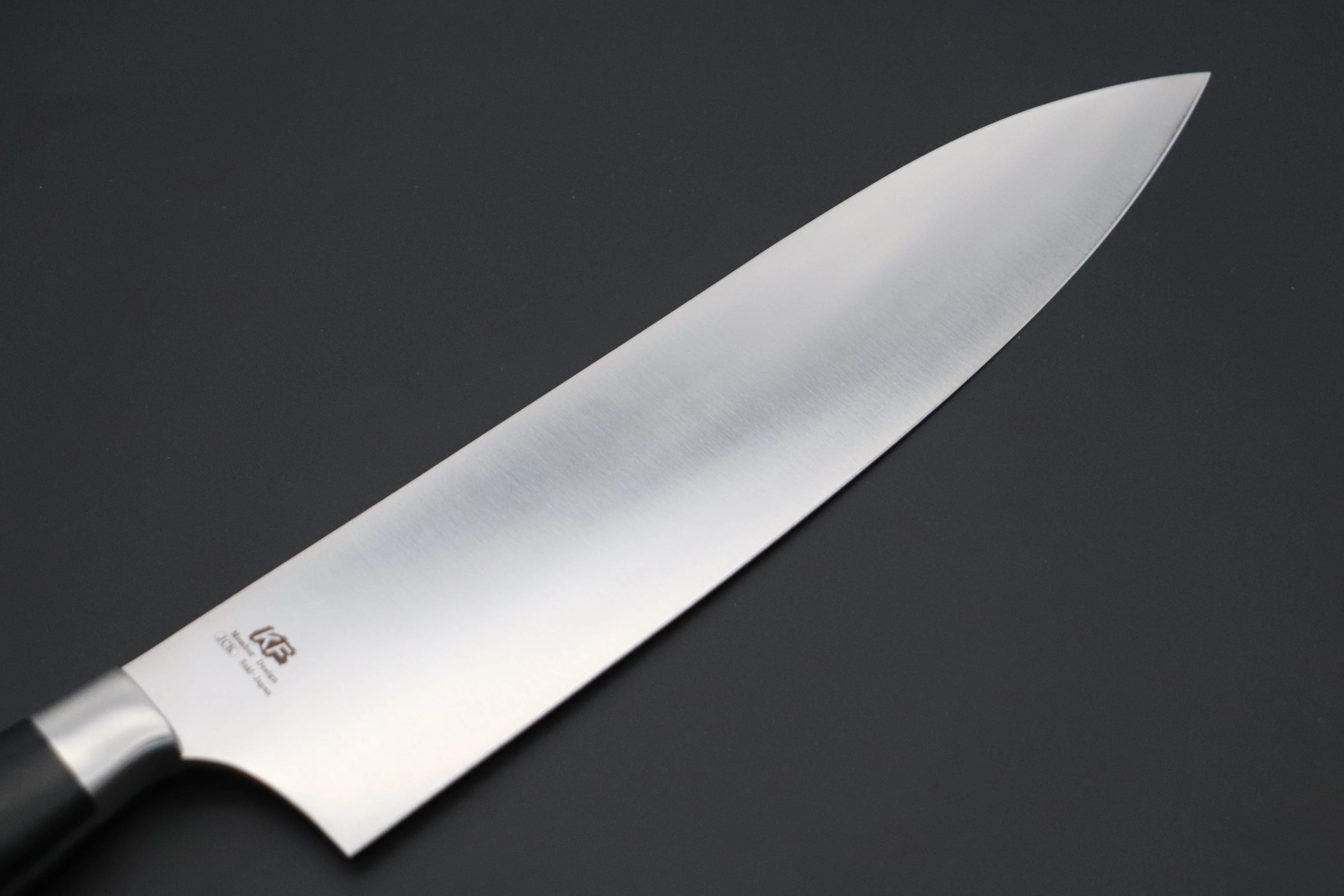 Hattori Forums FH Series Western Deba (165mm and 240mm, Black Linen Micarta Handle) - Image 5