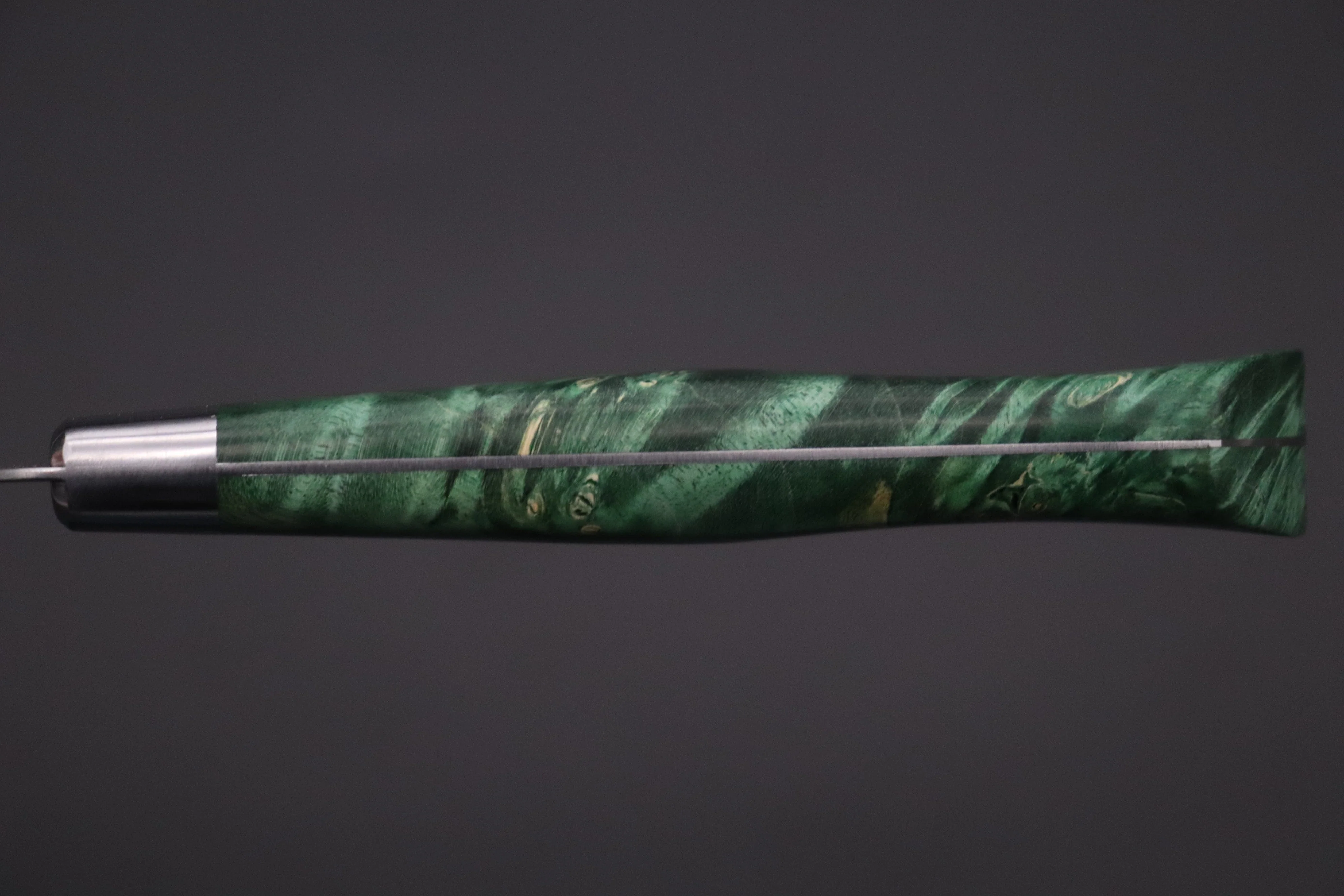 Hattori Forums "NOAH" Series FHN-3SPGREEN Petty 150mm (5.9 Inch, Green Color Stabilized Box Elder Wood Handle) - Image 9