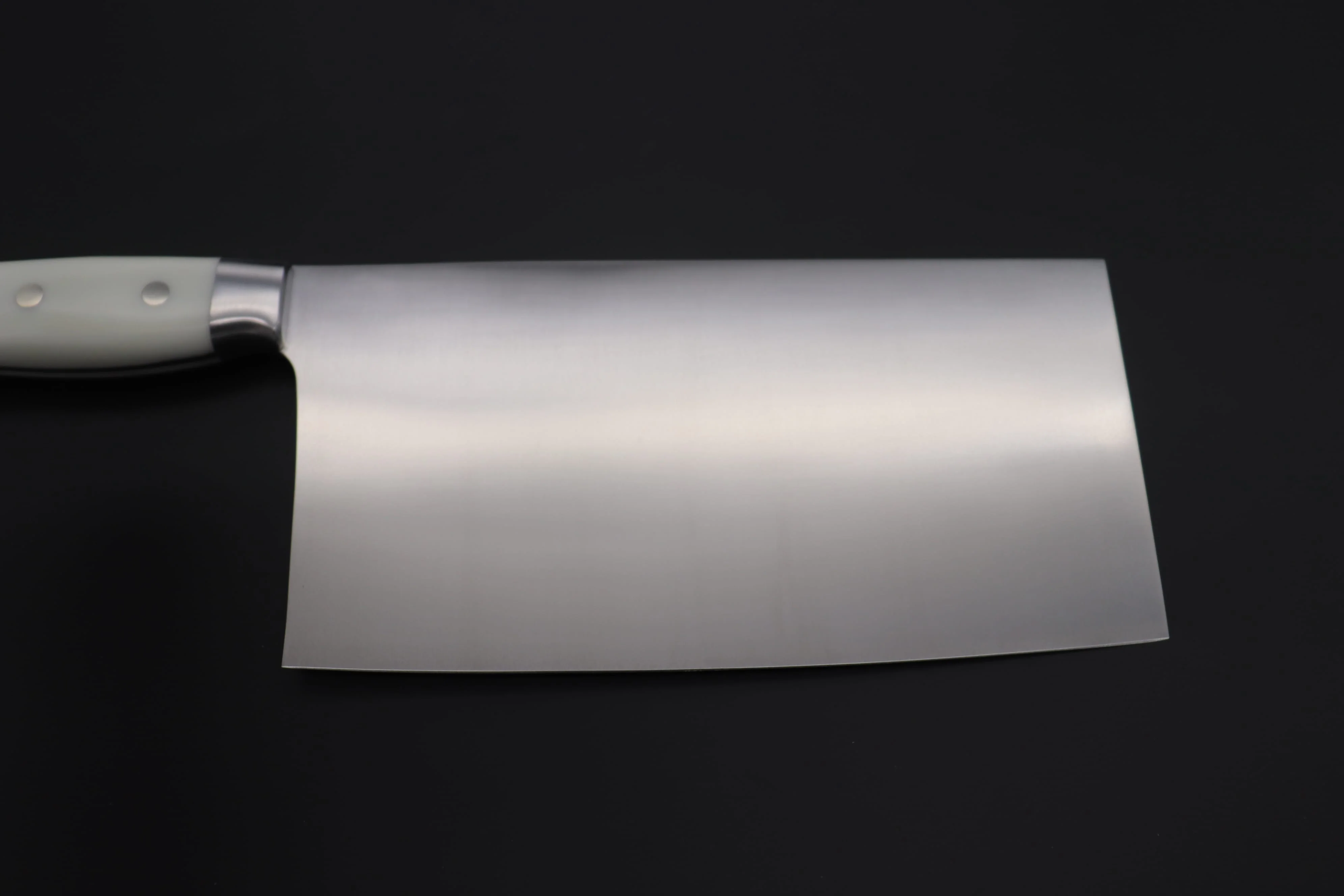 Hattori 傘 SAN Limited Edition,  FH Series Solid VG-10 SAN-CC1 Chinese Cleaver  (Fresh White Corian Handle) - Image 5
