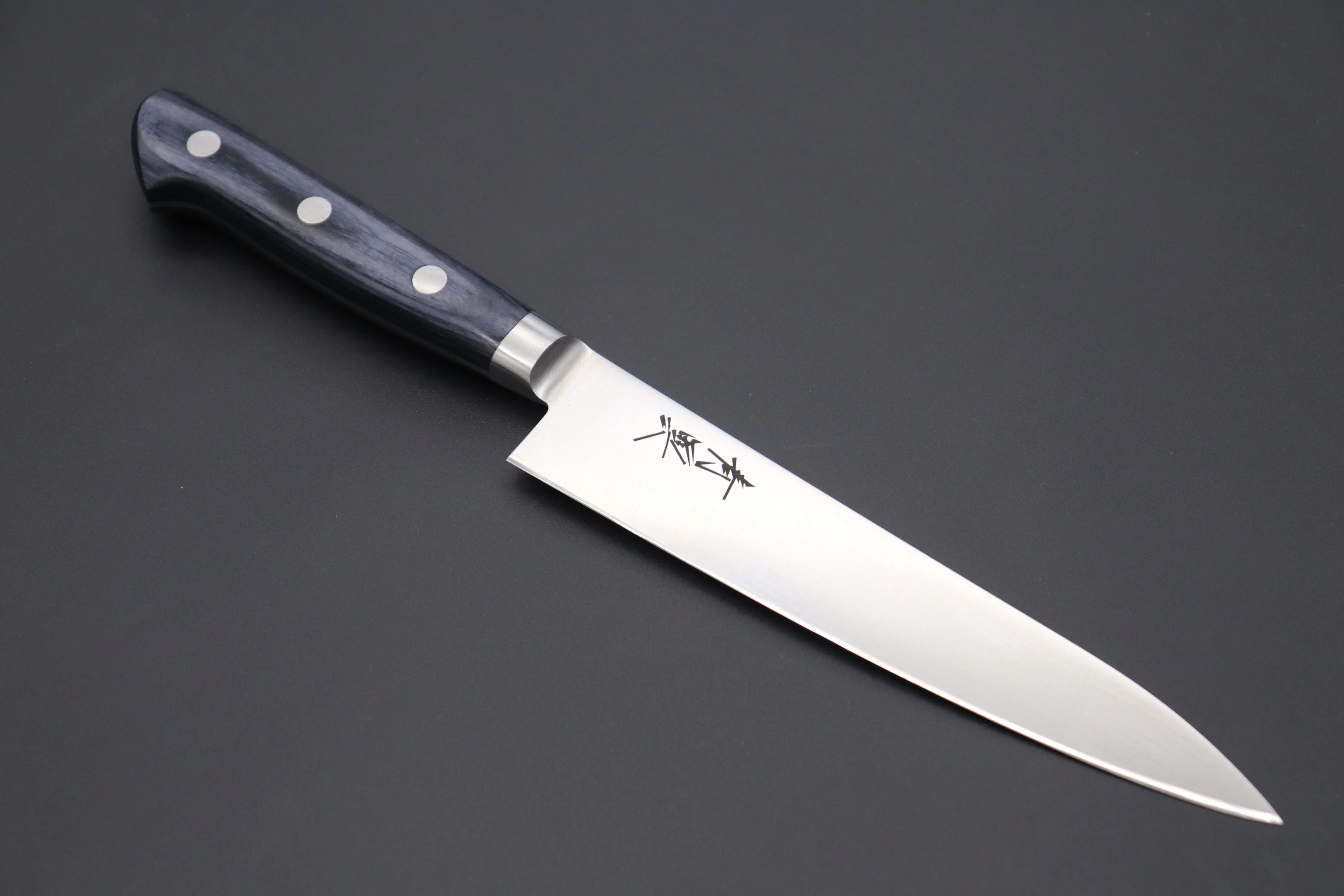 JCK Natures Blue Clouds AUS-8 Basic Series BCAP-2 Petty 150mm (5.9 inch, Royal Blue-Purple Pakka Wood Handle) - Image 2