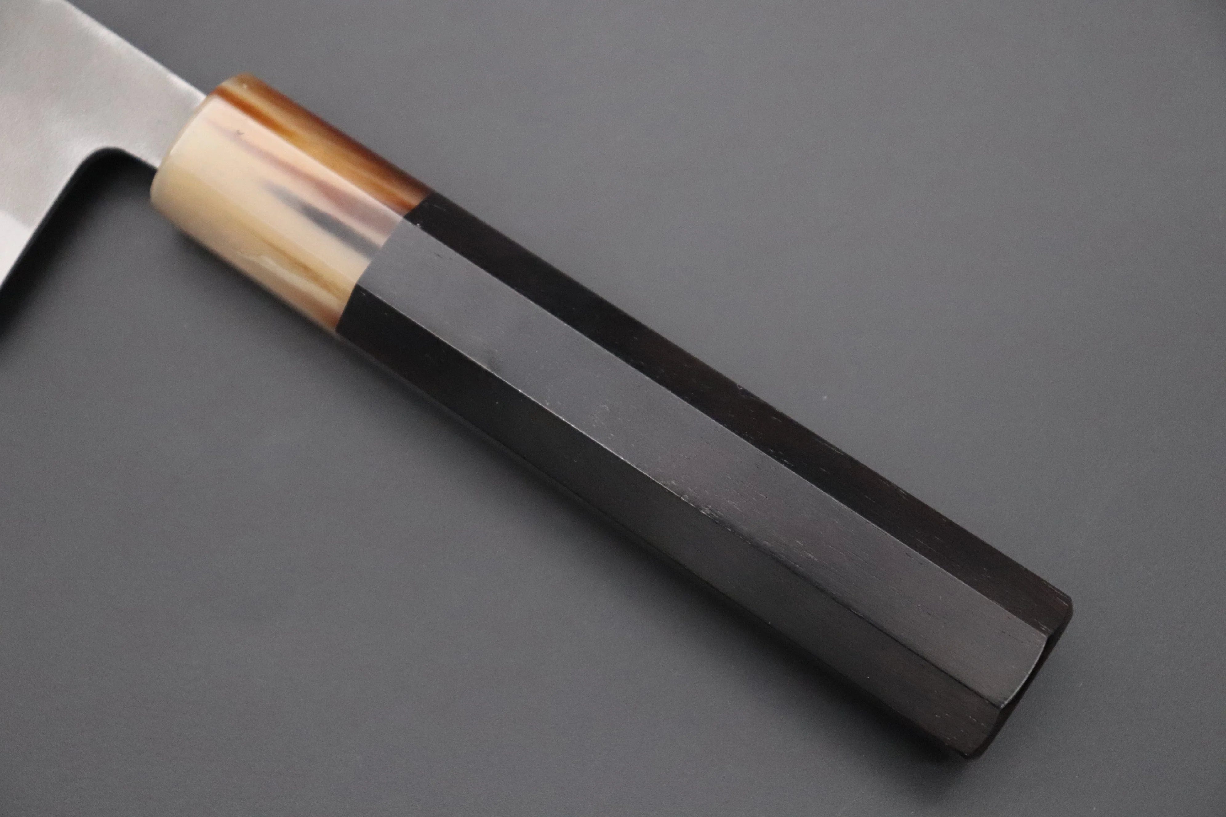 JCK Natures "Super Blue Moon Series" BMS-4E Nakiri 165mm (6.4 inch, Octagonal Ebonywood Handle) - Image 7