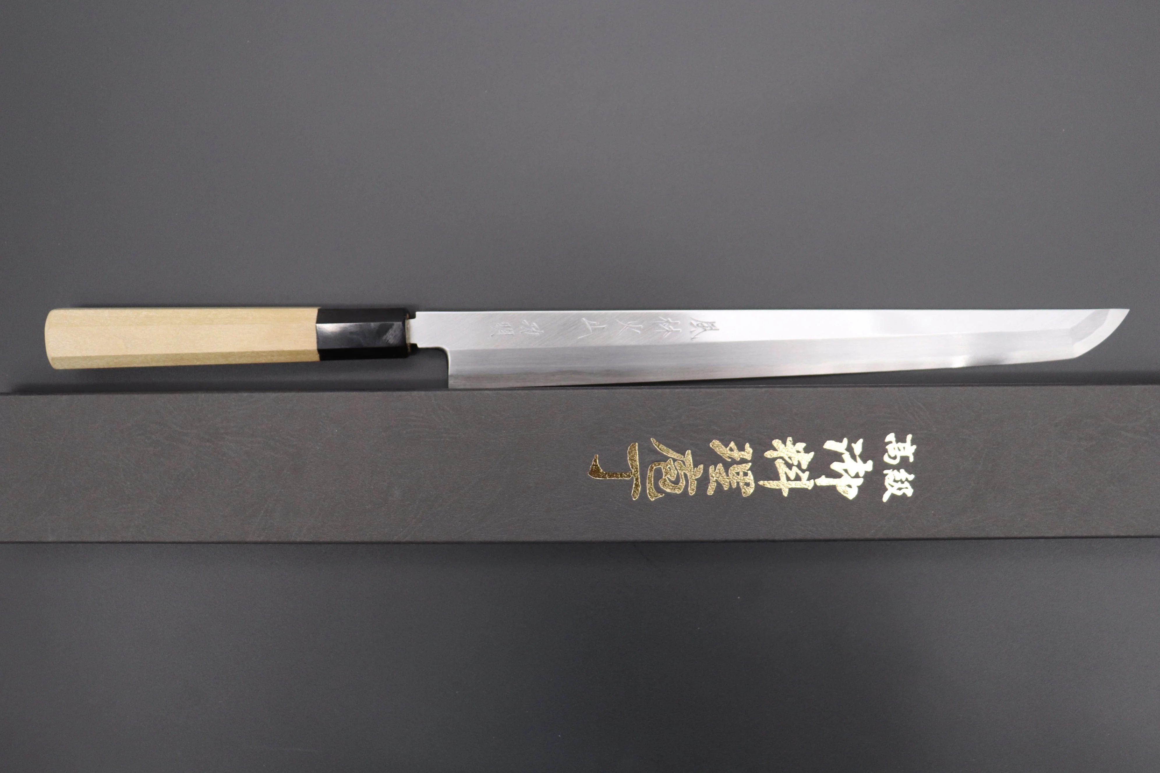 Fu-Rin-Ka-Zan Hon Kasumi Series Blue Steel No.2 Sakimaru Takohiki (270mm and 300mm) - Image 9