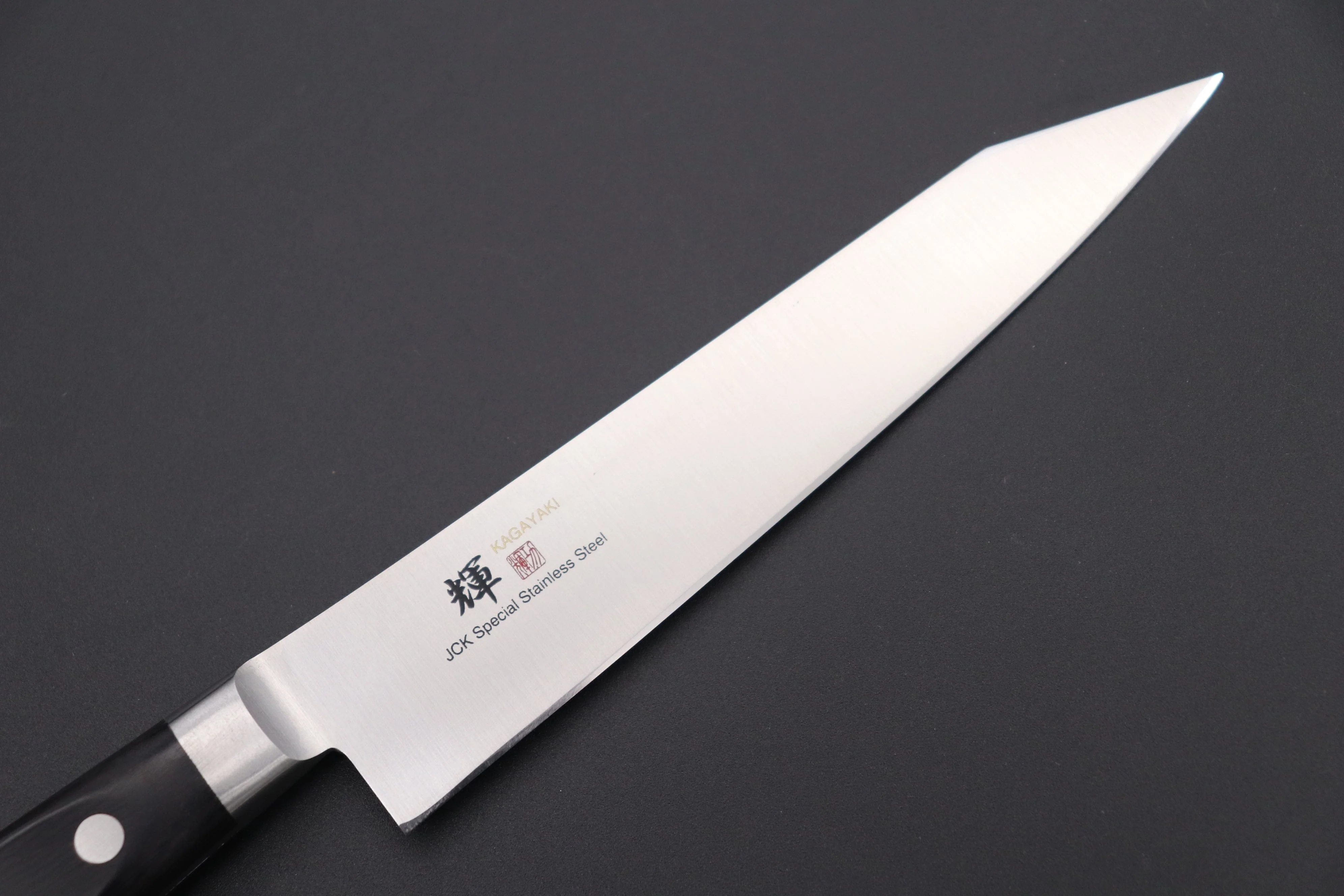 JCK Original Kagayaki Basic Series KG-2KES Kiritsuke Petty 150mm (5.9 inch, Special Order Made, Kiritsuke Blade Version) - Image 2