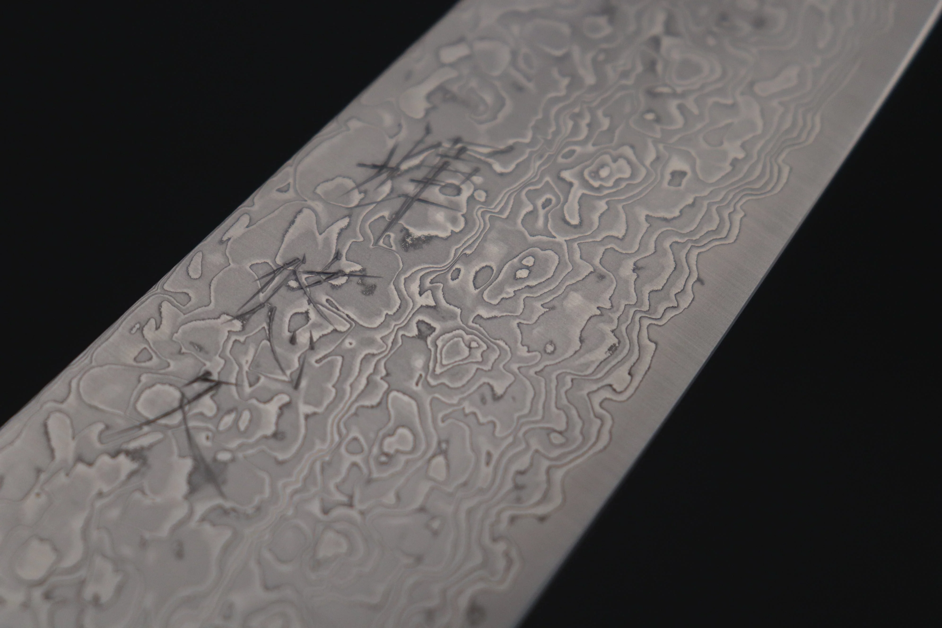 JCK Original Kagayaki R-2 White & Silver Damascus YU-4 Bunka | Kiritsuke 175mm (6.8 inch) - Image 8