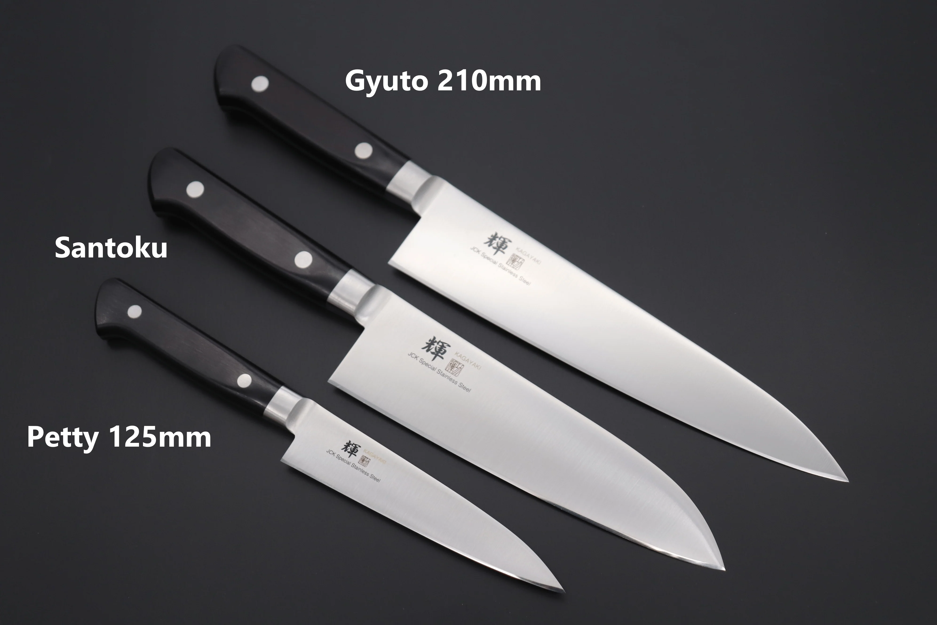 JCK Special Set "First Japanese Knife Set Type II" JCK Original Kagayaki
