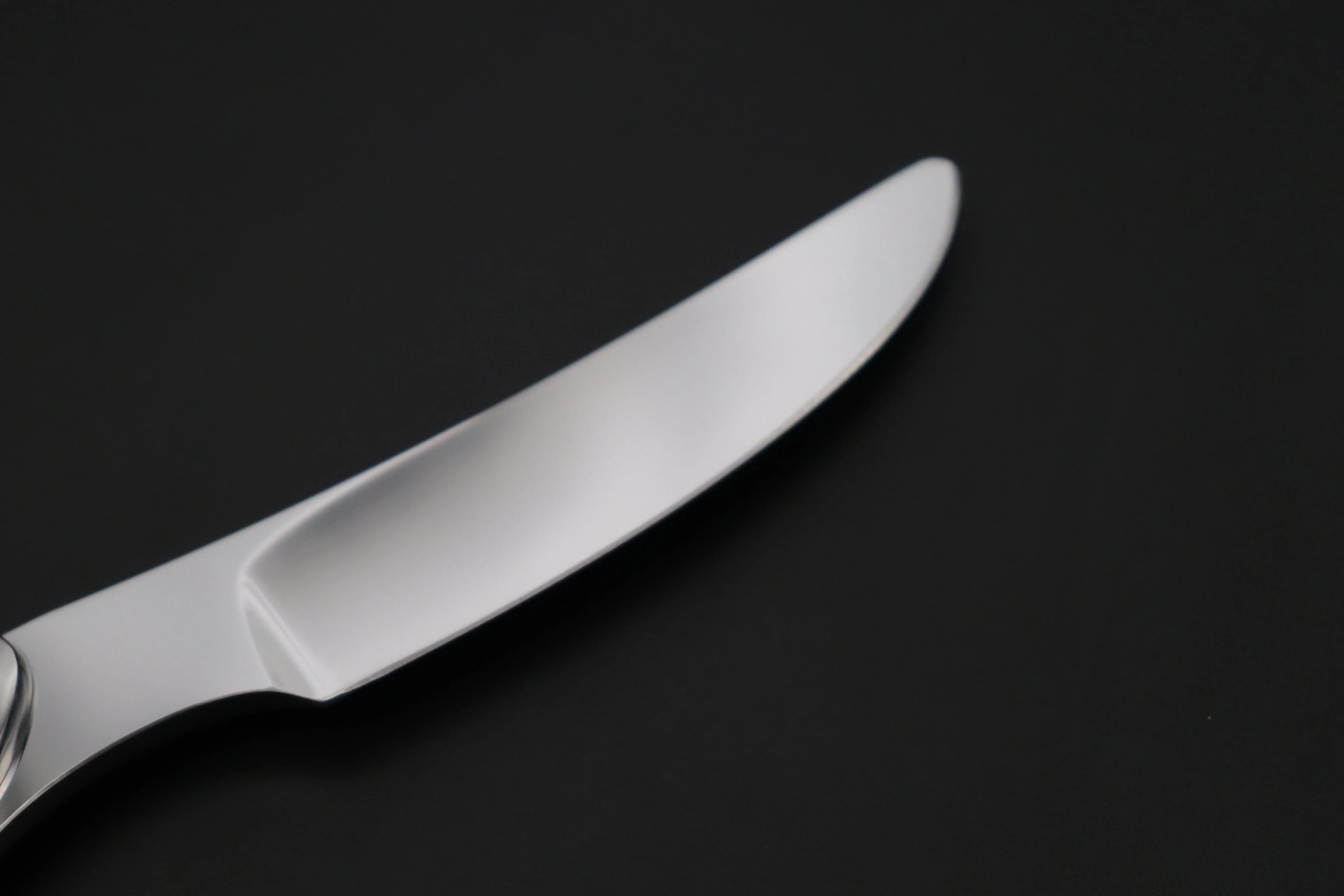 Koji Hara KH-540 M-390 Perfect Mirror Polish, Custom Utility Steak Knife "Circle Abalone" - Image 6
