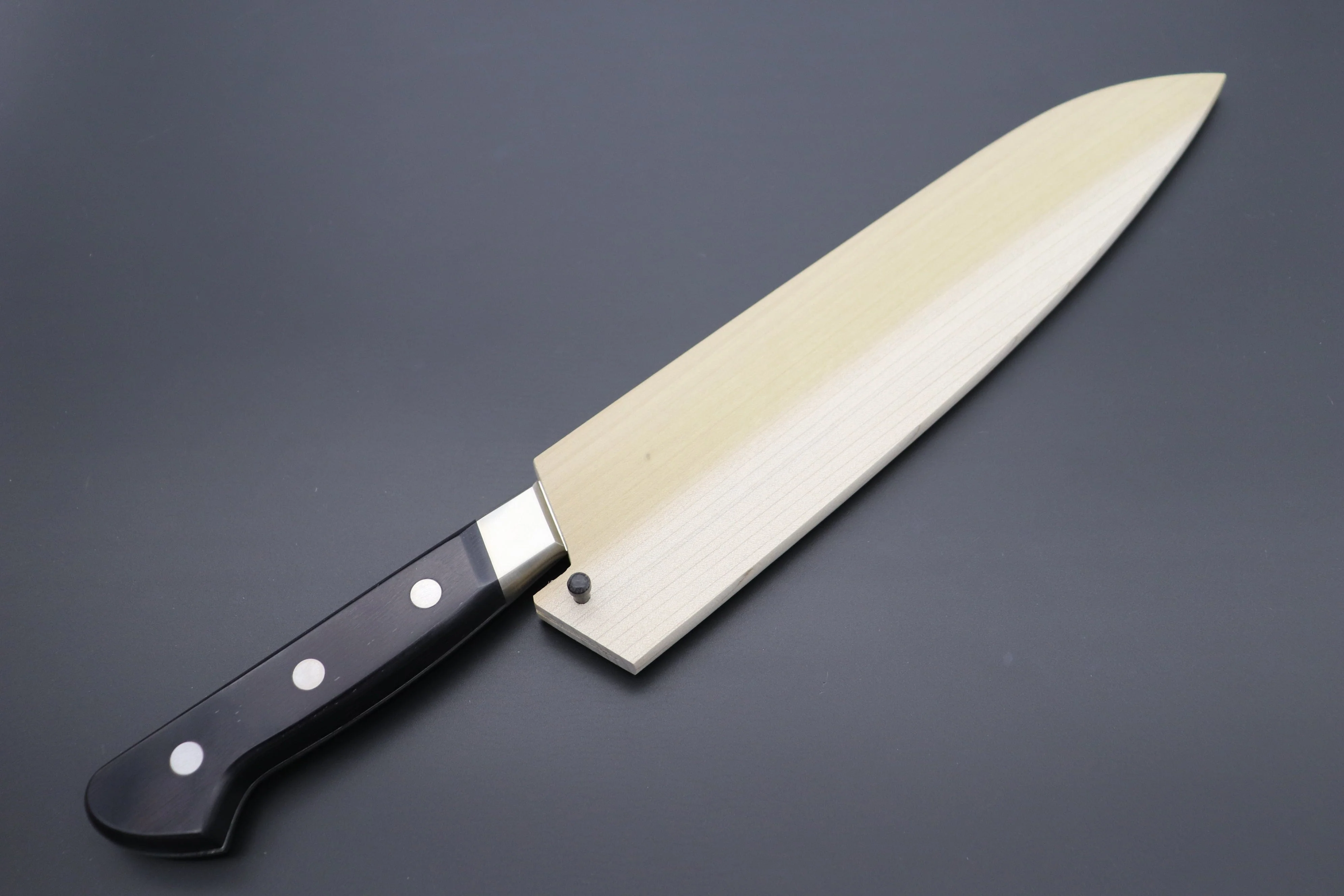 Magnolia Wooden Saya for Misono UX10 No.713 Gyuto 240mm(UX10 Dimples No.763 Gyuto240mm) - Image 2