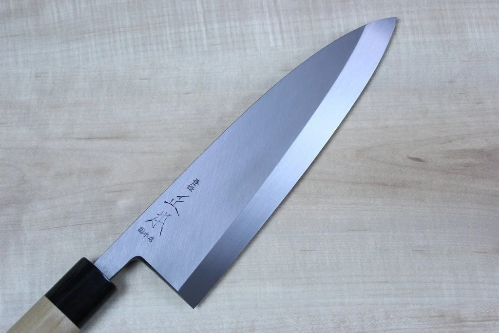 Masamoto HS Series Honyaki White Steel No.2 Deba (150mm to 225mm, 6 sizes) - Image 2