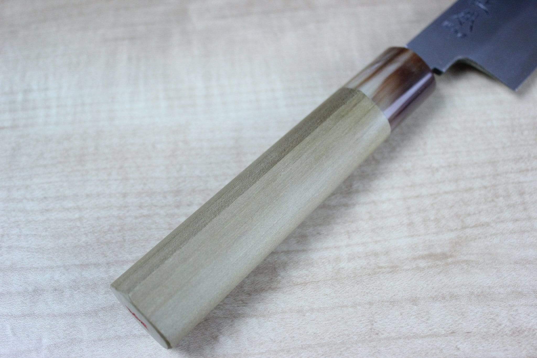 Masamoto KS Series Hon Kasumi White Steel No.2 Kiritsuke Double Bevel Edge (240mm and 270mm, 2 sizes) - Image 3