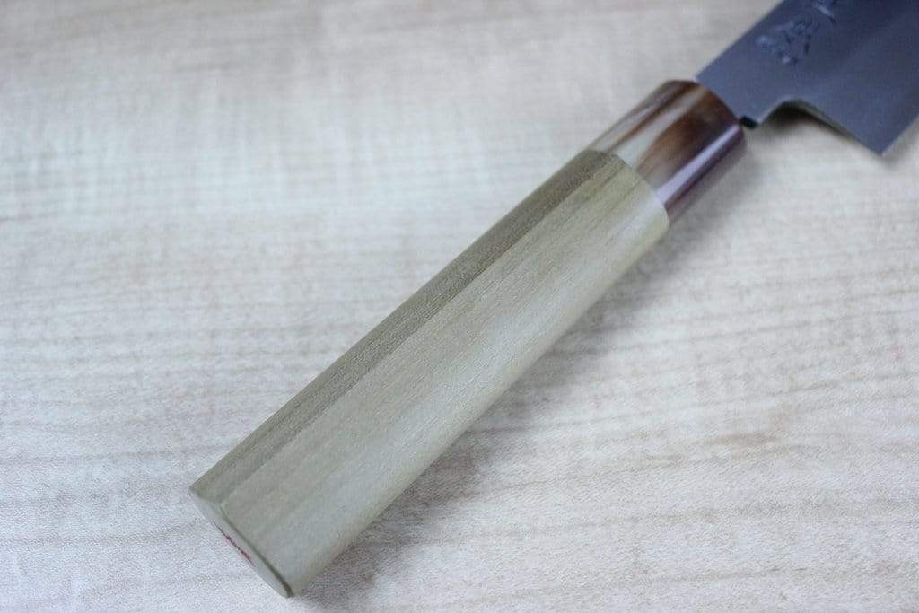 Masamoto KS Series Hon Kasumi White Steel No.2 Kiritsuke Single Bevel Edge (240mm and 270mm, 2 sizes) - Image 3