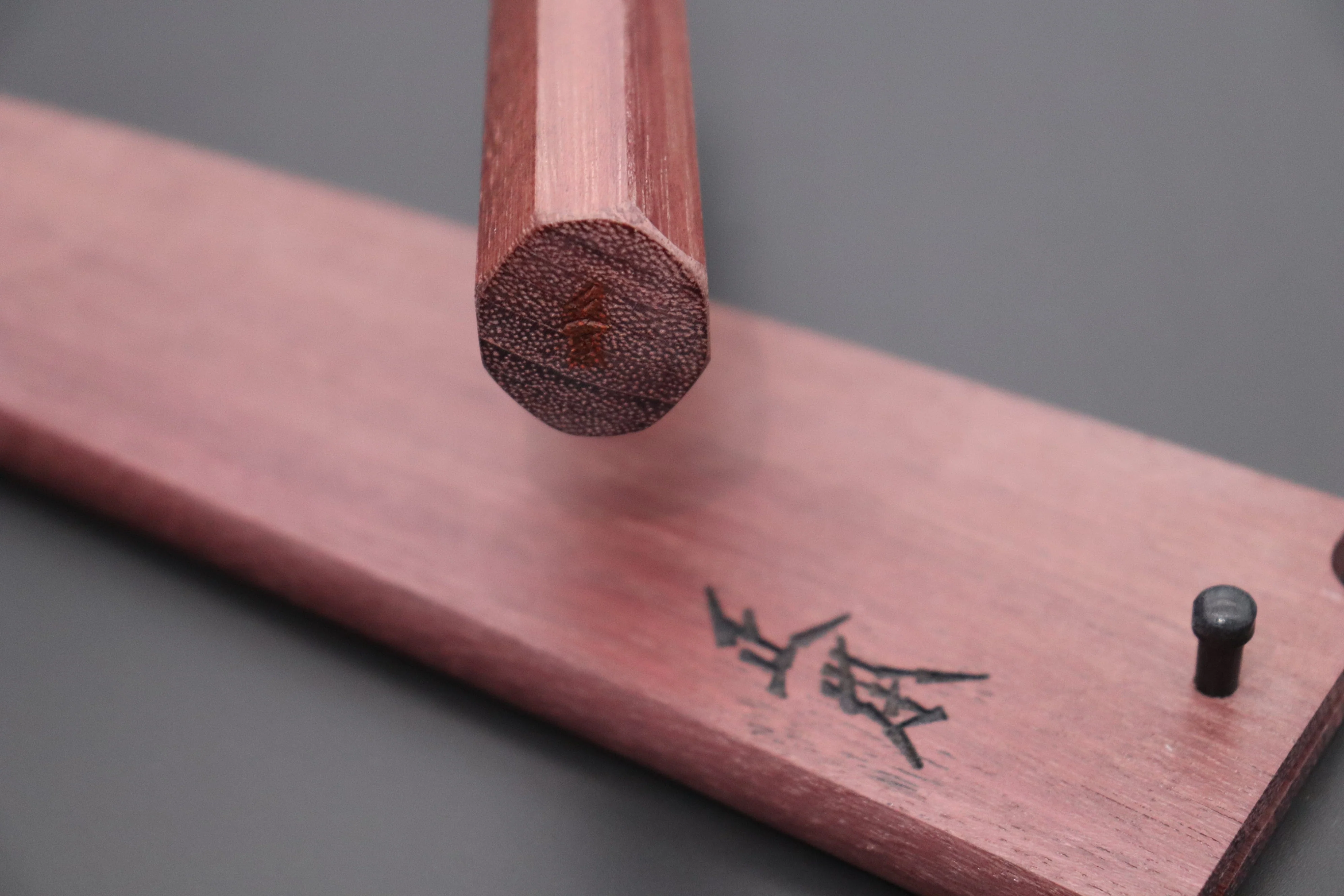 Masamoto Original Limited Edition KS Series White Steel No.2 KS-3124PHS Wa Gyuto 240mm “Purple-Heart Wood Handle & Saya” - Image 4