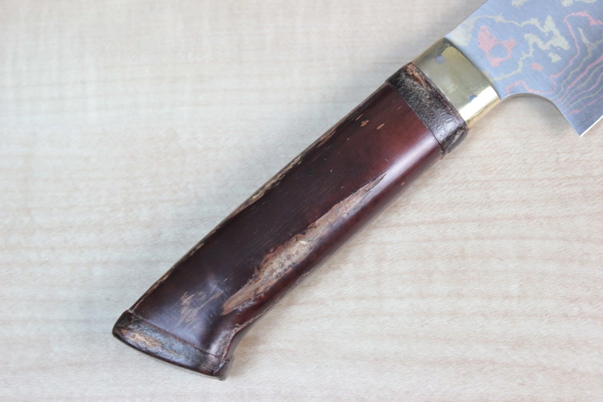 Master Saji Rainbow Damascus Sakura Series Gyuto (210mm and 240mm, 2 Sizes) - Image 3