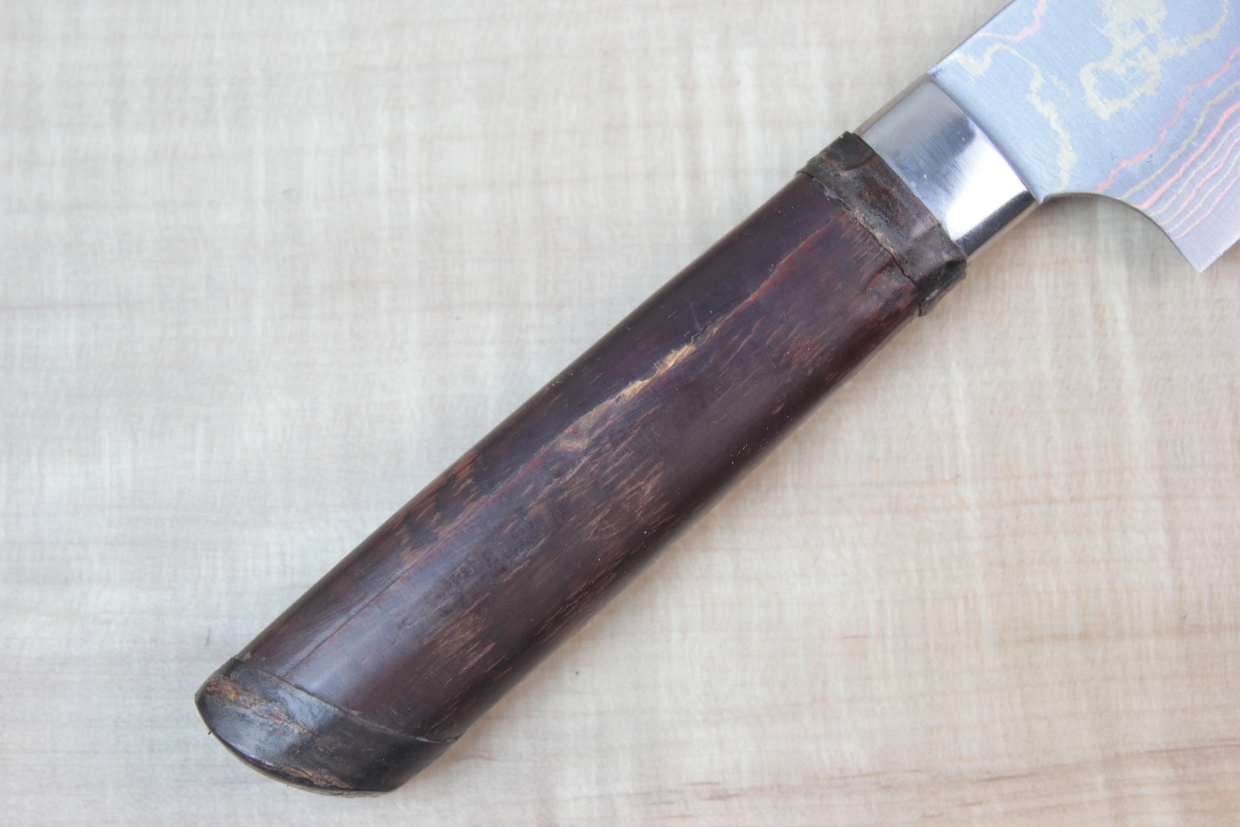 Master Saji Rainbow Damascus Sakura Series Sujihiki 270mm (10.6 inch) - Image 3