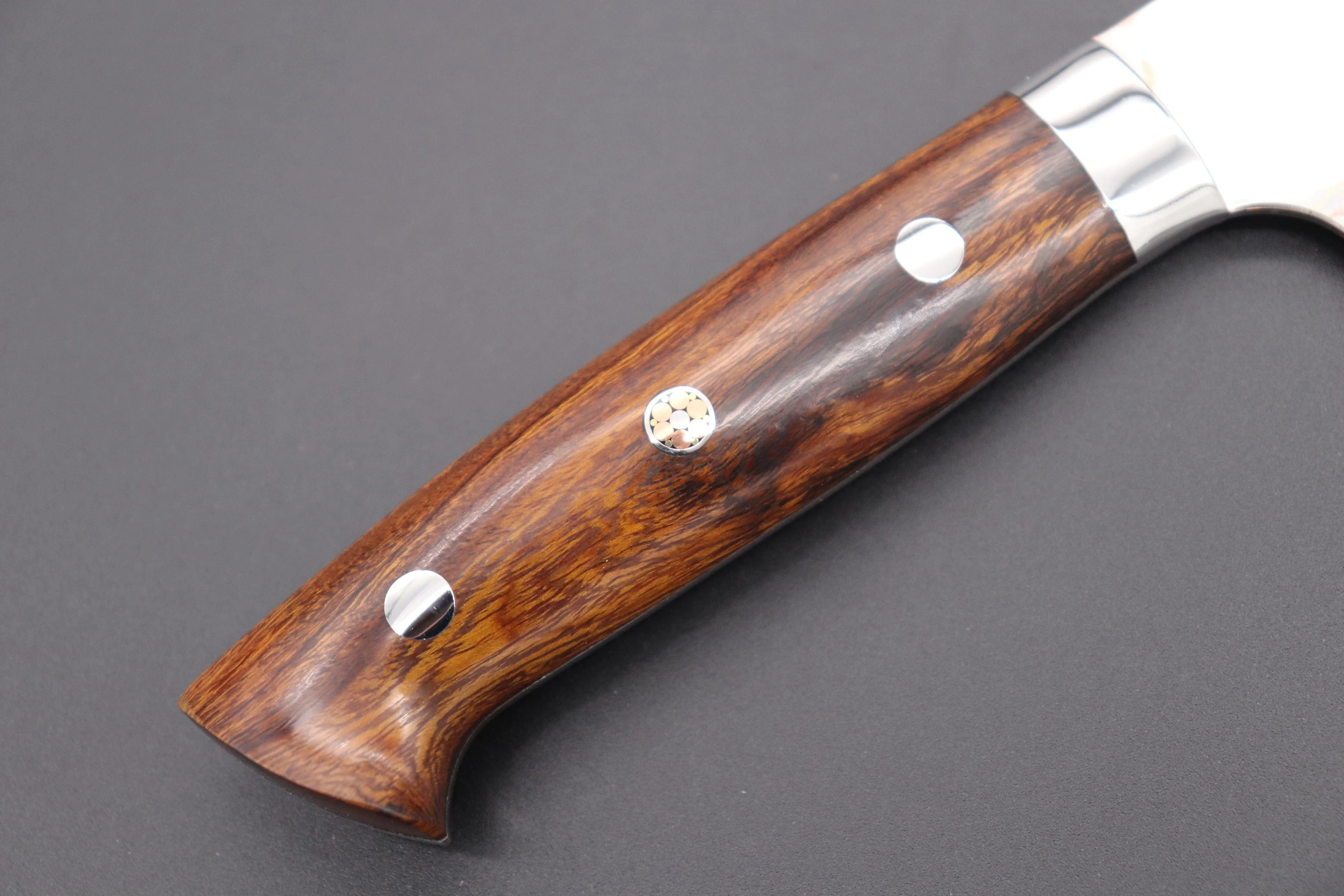 Master Saji Rainbow Damascus Series Bunka 180mm (7 inch, Ironwood Handle) - Image 3