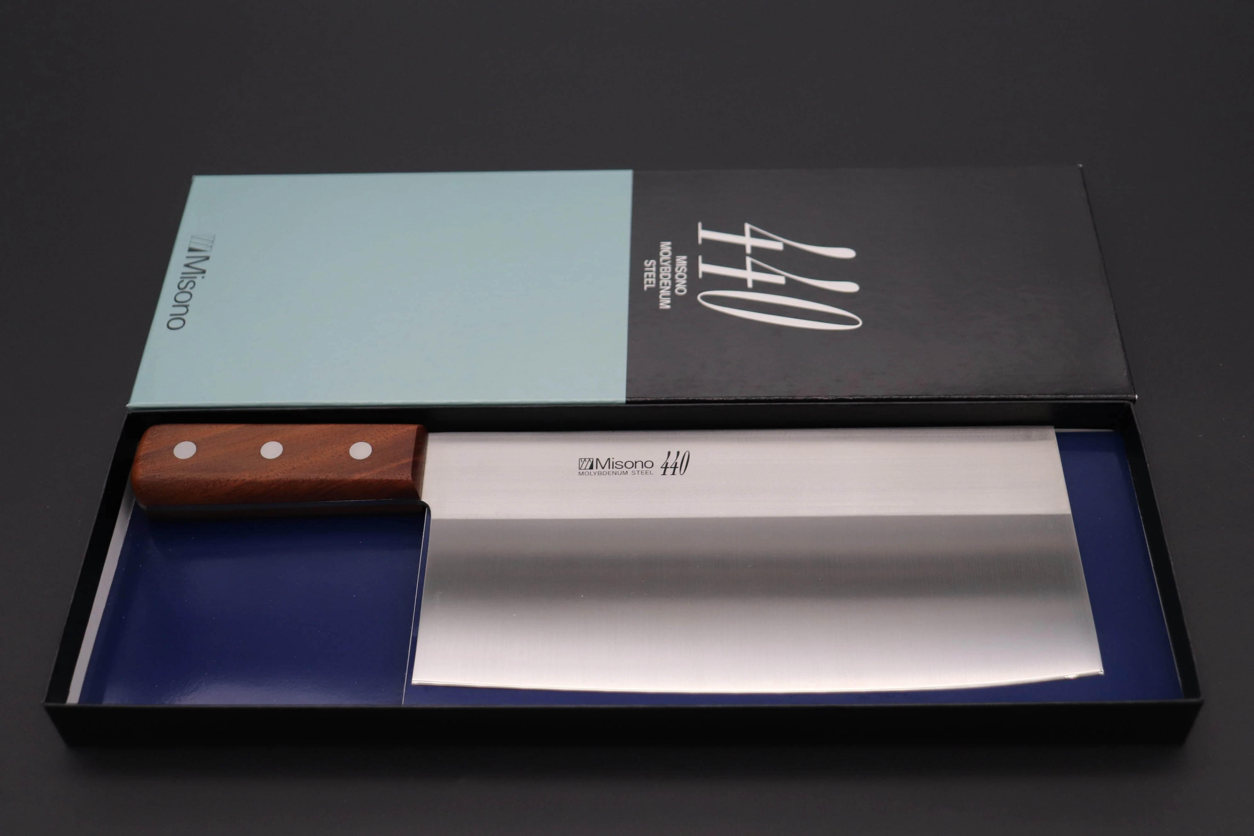 Misono 440 Series No.87 Chinese Cleaver (8.6 inch, Thicker and Heavier Weight Version of No.86 Chinese Cleaver) - Image 6