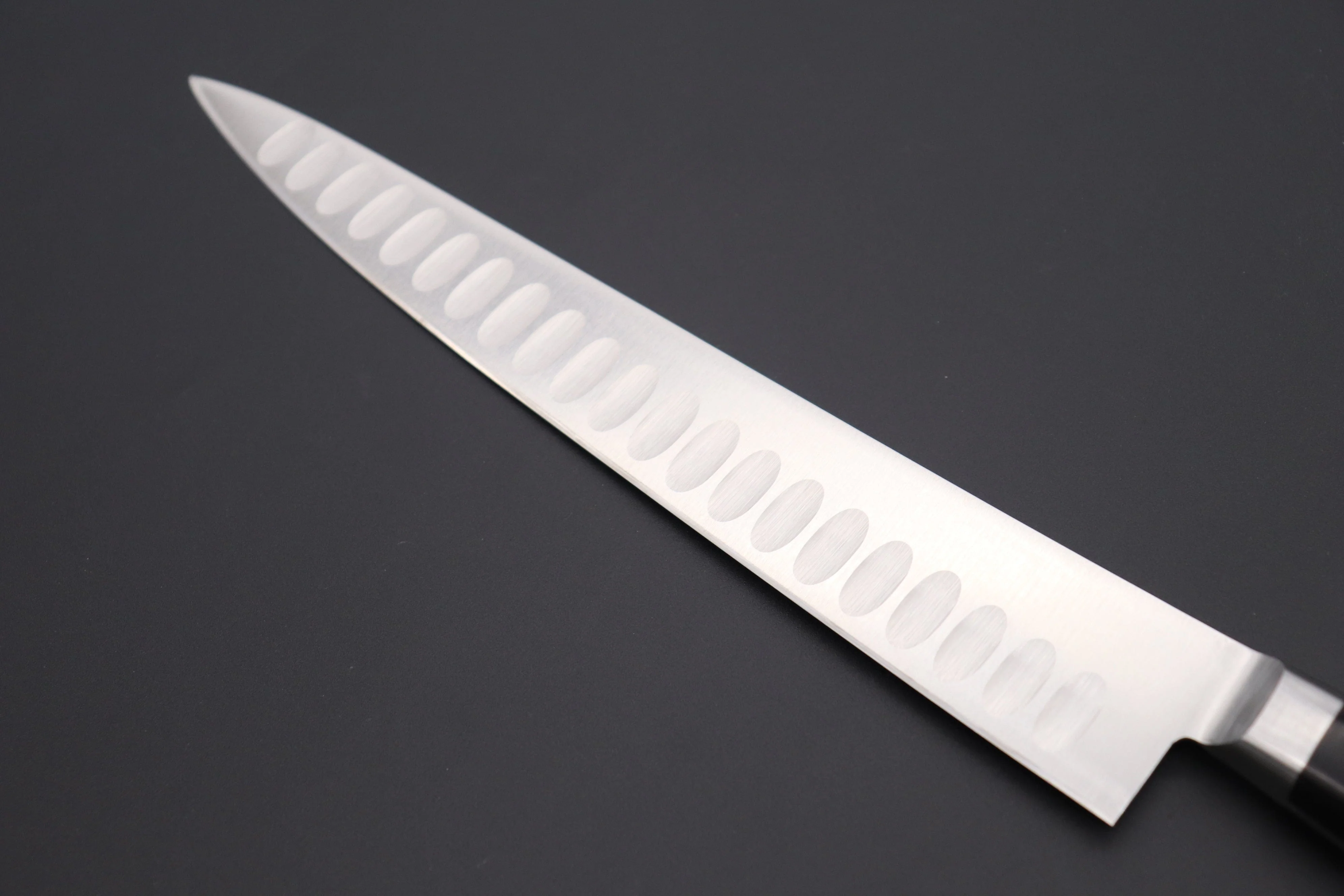 Misono Molybdenum Steel with Dimples Series Sujihiki (240mm to 360mm, 4 sizes) - Image 6