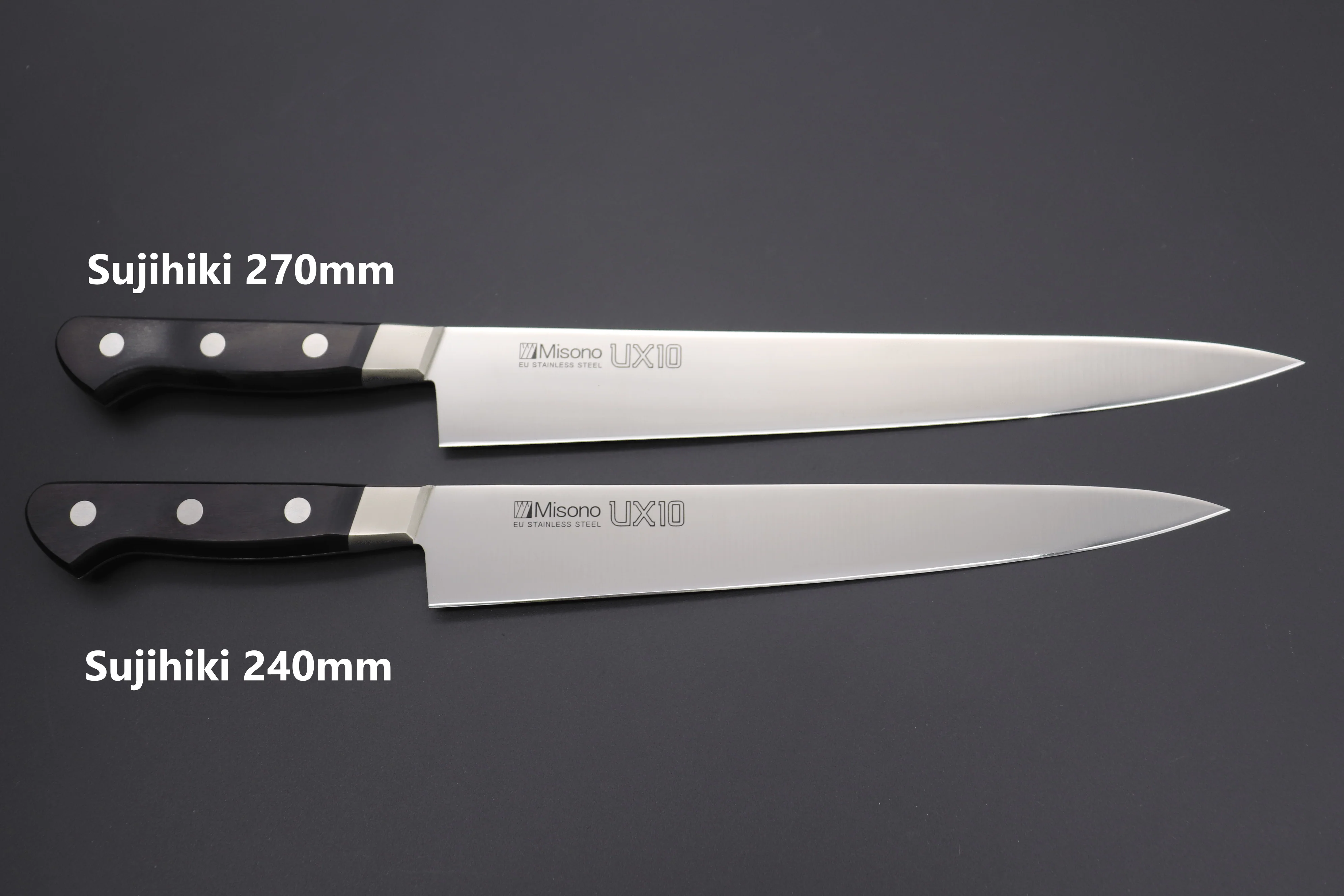 Misono UX10 Series Sujihiki (240mm and 270mm, 2 sizes) - Image 9