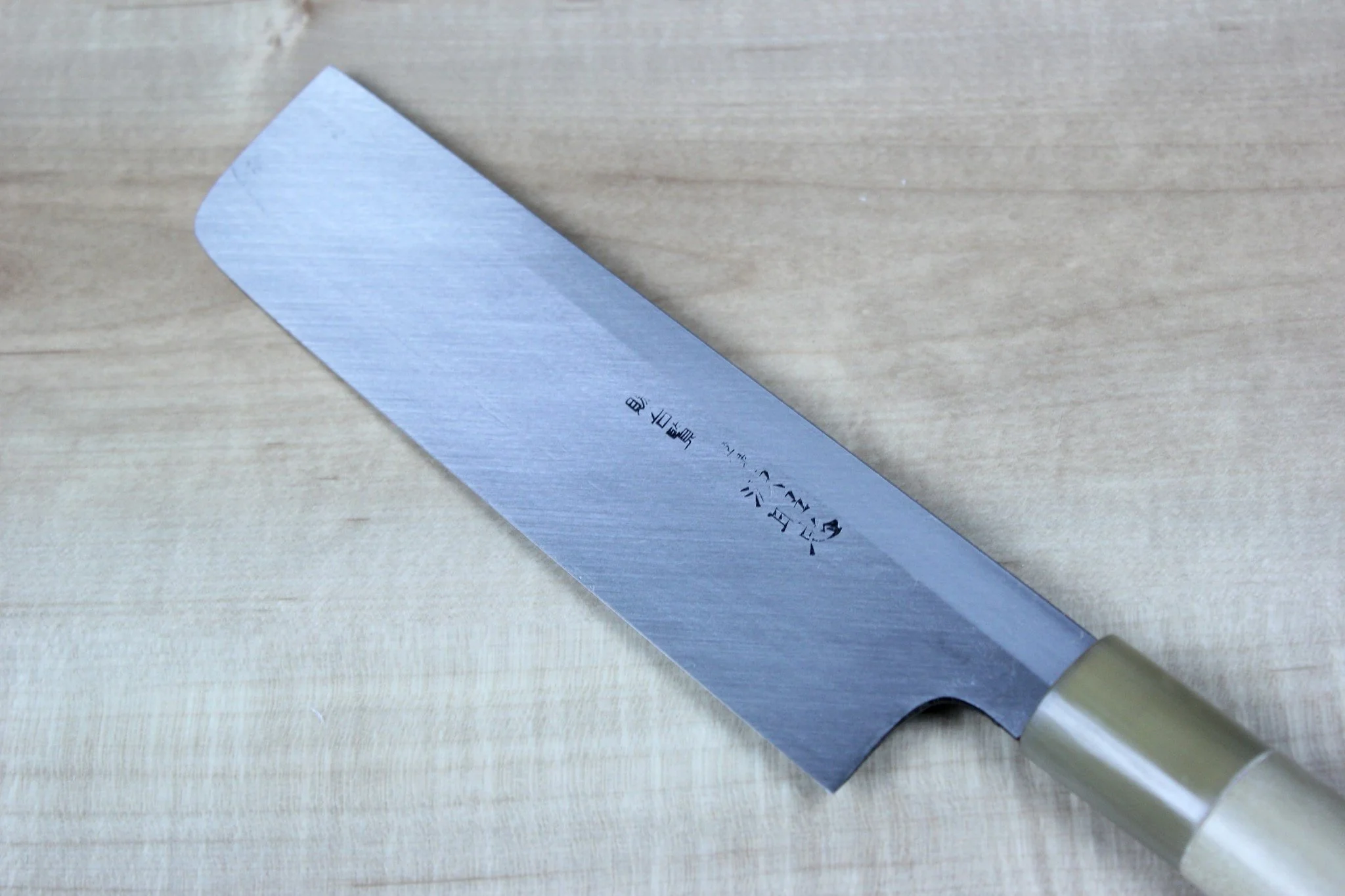 Mizuno Tanrenjo Akitada Honyaki Series White Steel Usuba (180mm to 240mm, 5 sizes) - Image 2