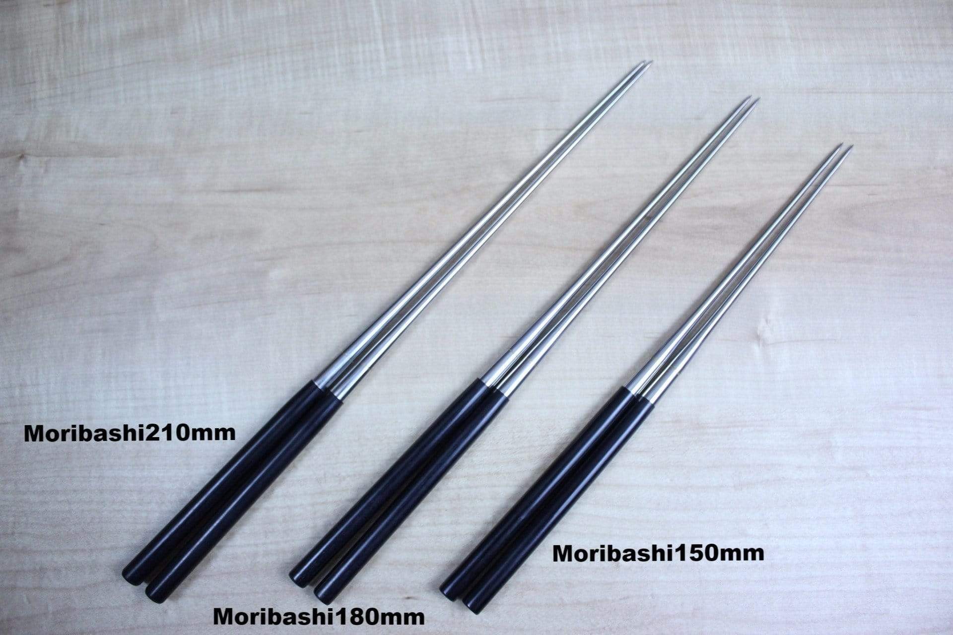 Moribashi | Black Pakka Wood Handle (150mm to 210mm, 3 sizes) - Image 3