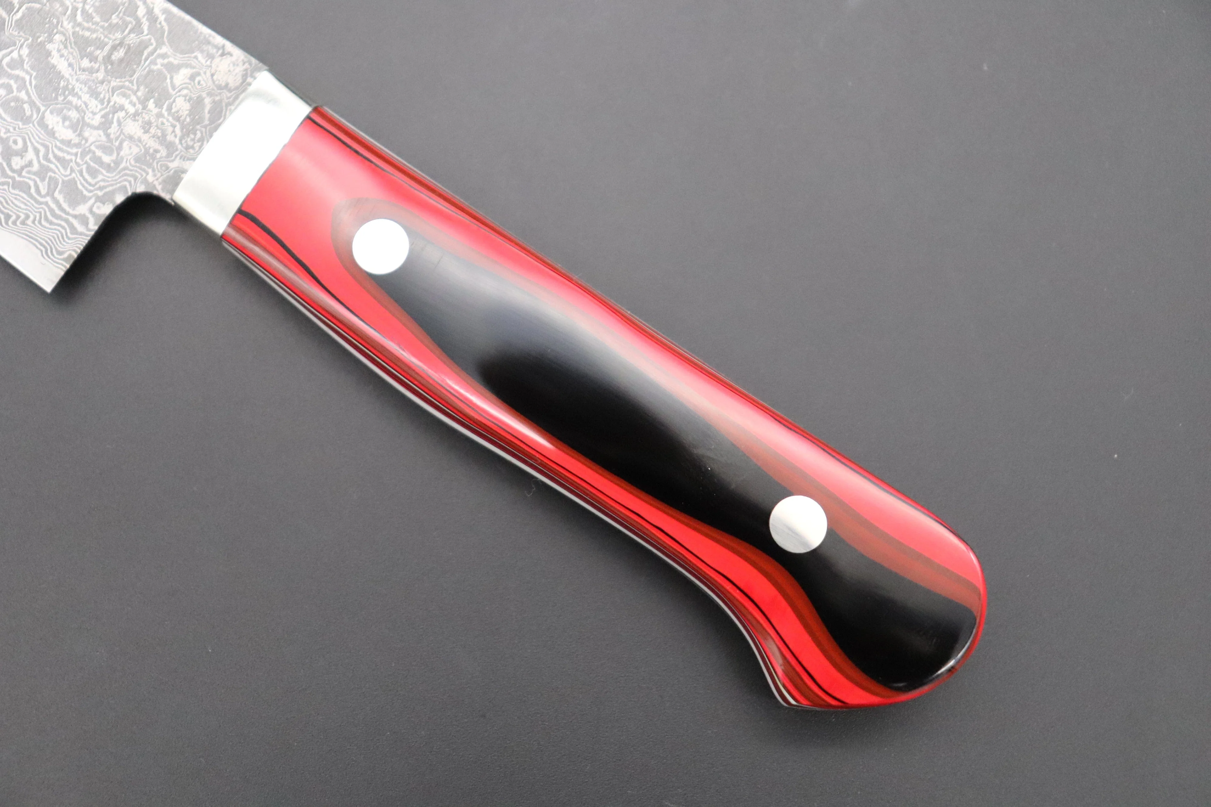 Mr. Itou R-2 Custom Damascus Gyuto 155mm (6.1 inch, Japanese Lacquer Handle, IT-241) - Image 3