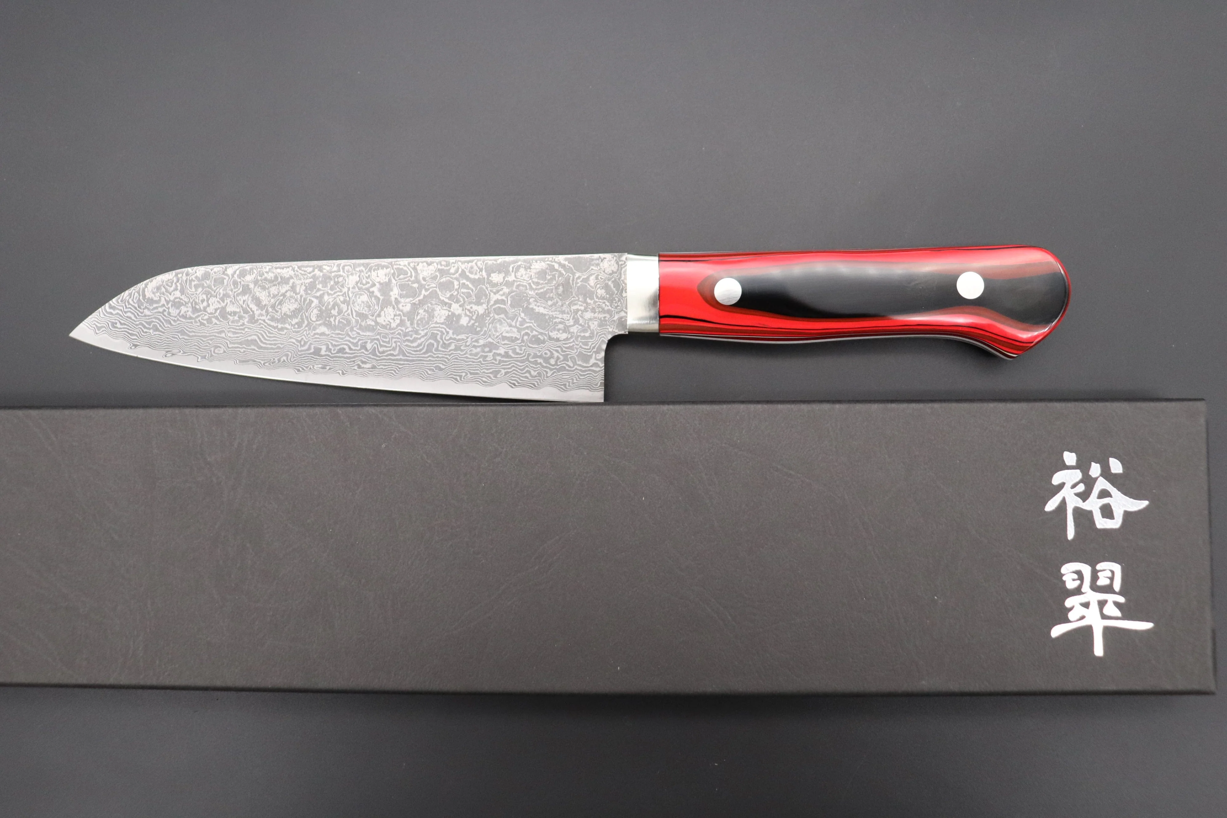 Mr. Itou R-2 Custom Damascus Gyuto 155mm (6.1 inch, Japanese Lacquer Handle, IT-241) - Image 8