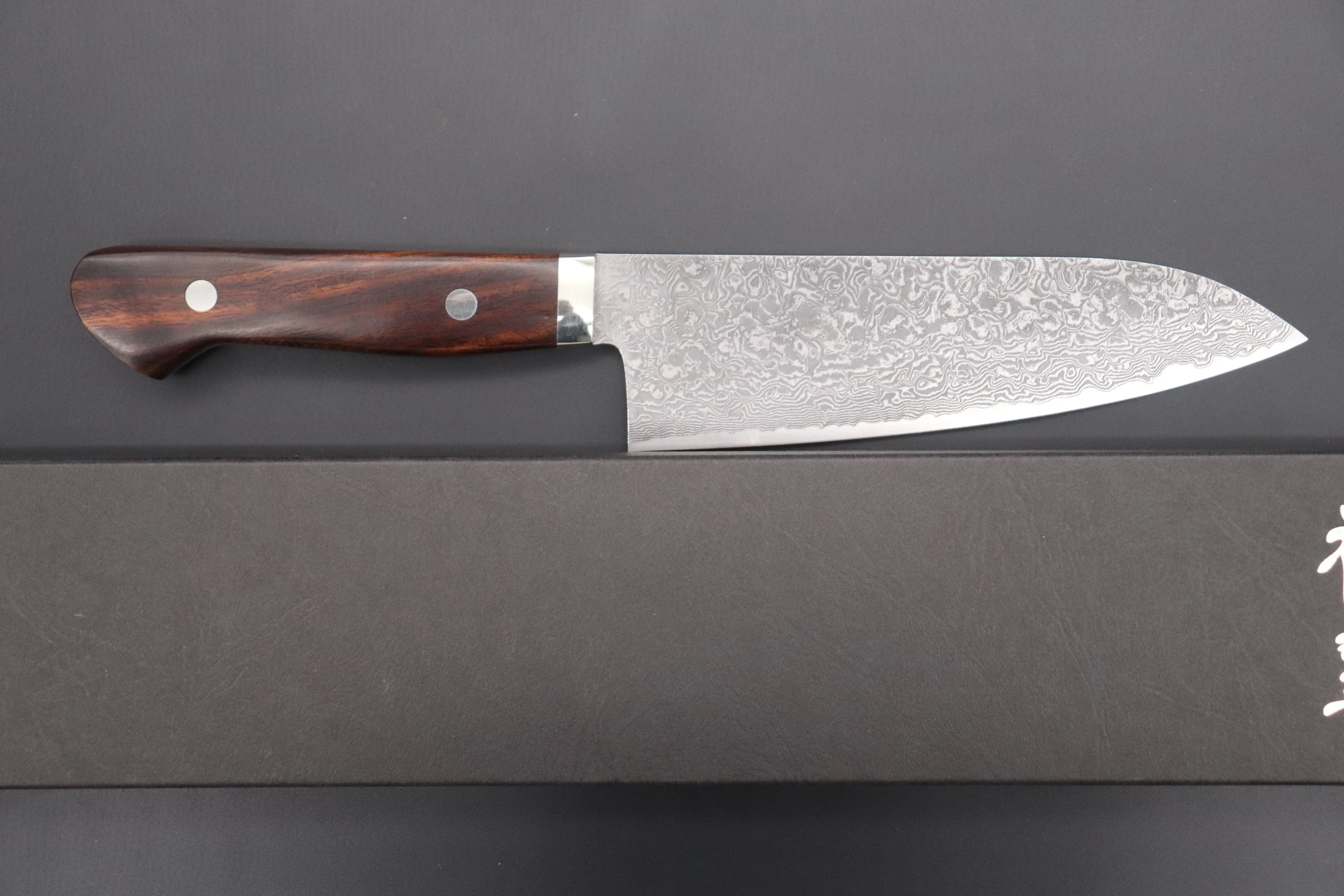 Mr. Itou R-2 Custom Damascus Gyuto 160mm (6.2 inch, Desert Ironwood Handle, IT-205) - Image 8
