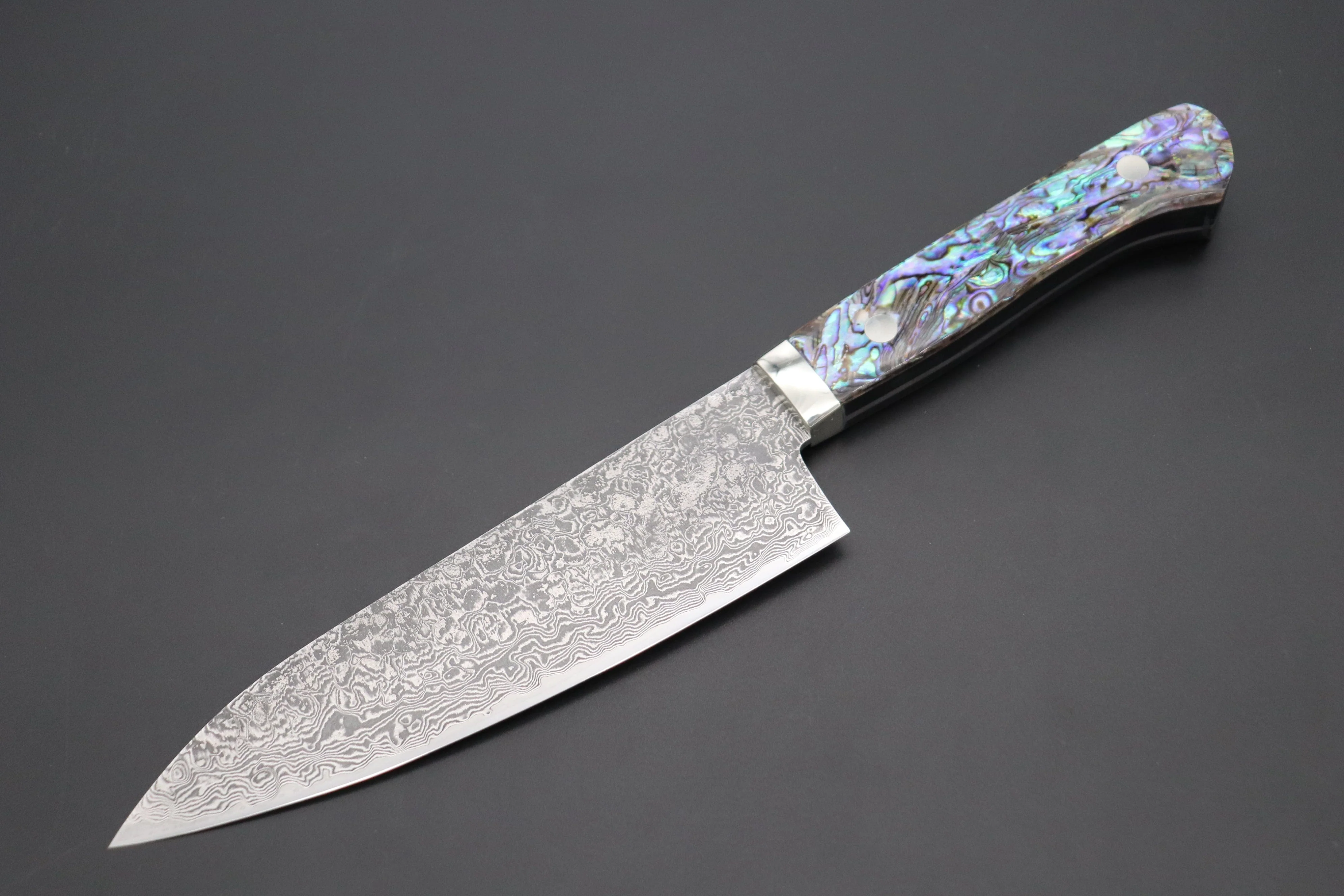 Mr. Itou R-2 Custom Damascus Gyuto 165mm (6.4 inch) "Abalone Handle" (IT-230)