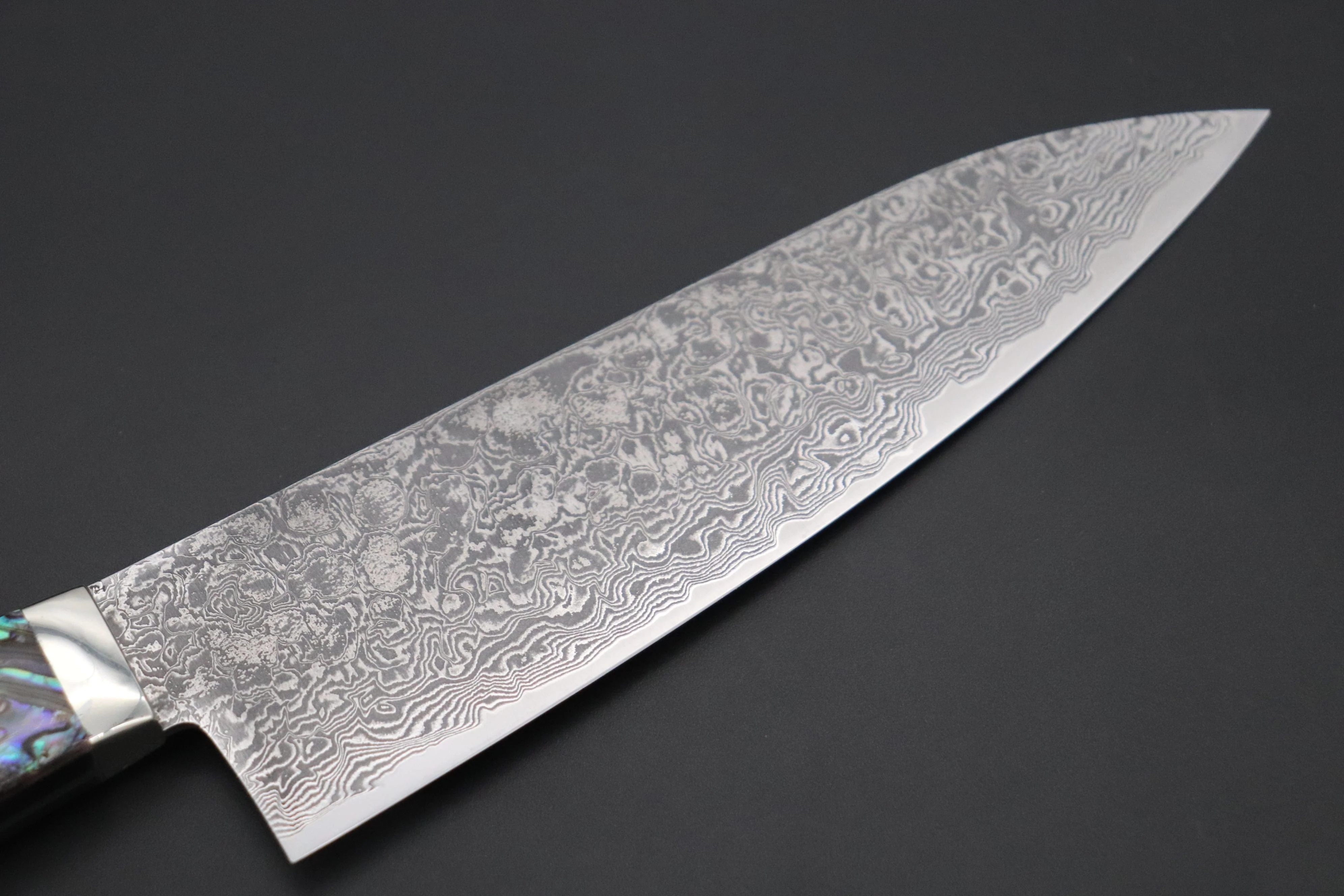 Mr. Itou R-2 Custom Damascus Gyuto 165mm (6.4 inch) "Abalone Handle" (IT-230) - Image 6