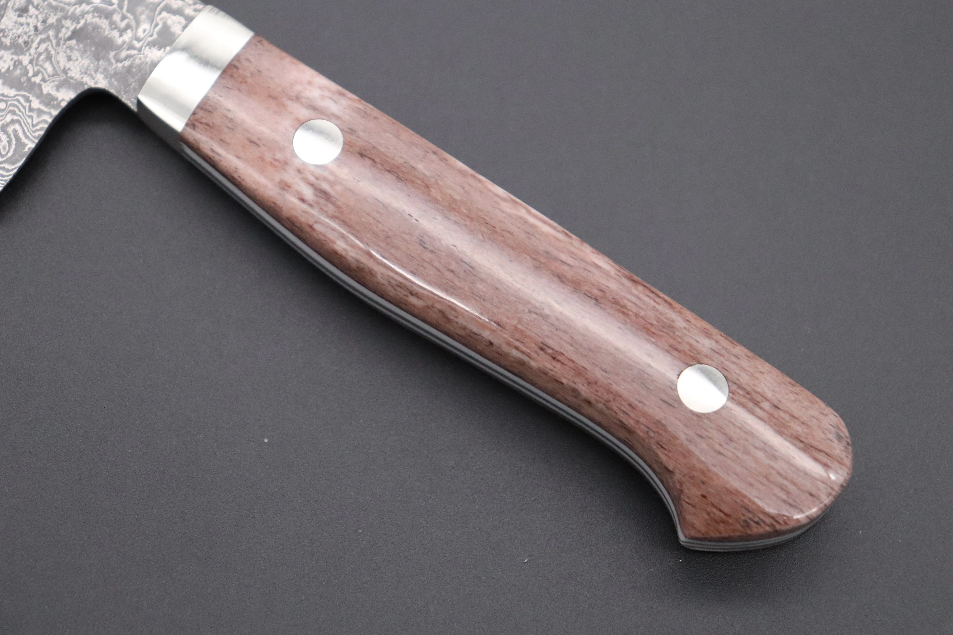 Mr. Itou R-2 Custom Damascus Gyuto 165mm (Brown Color Camel Bone Handle)(IT-138) - Image 3