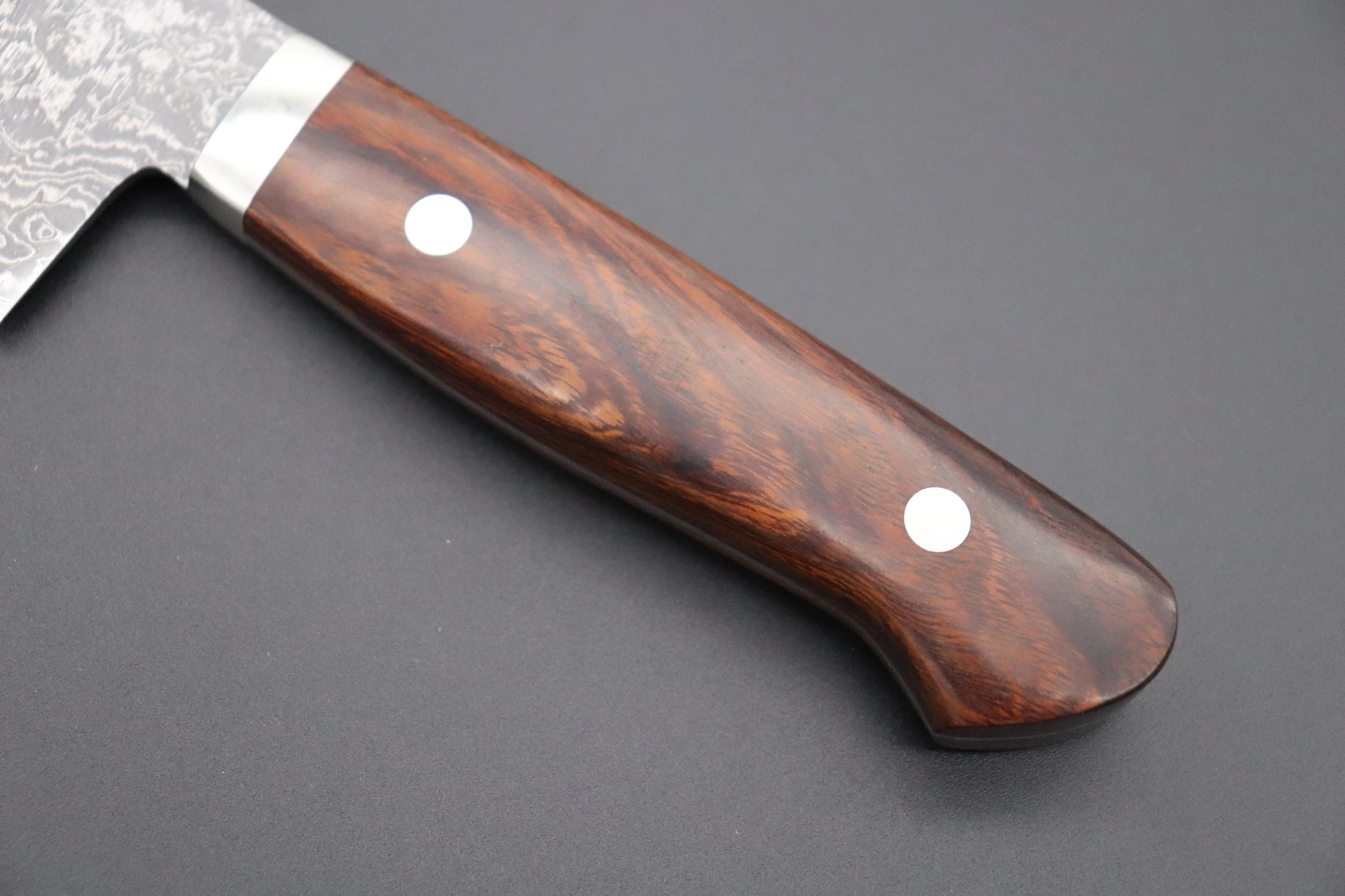 Mr. Itou R-2 Custom Damascus Gyuto 190mm (7.4 inch) "Desert Ironwood Handle" (IT-824) - Image 3