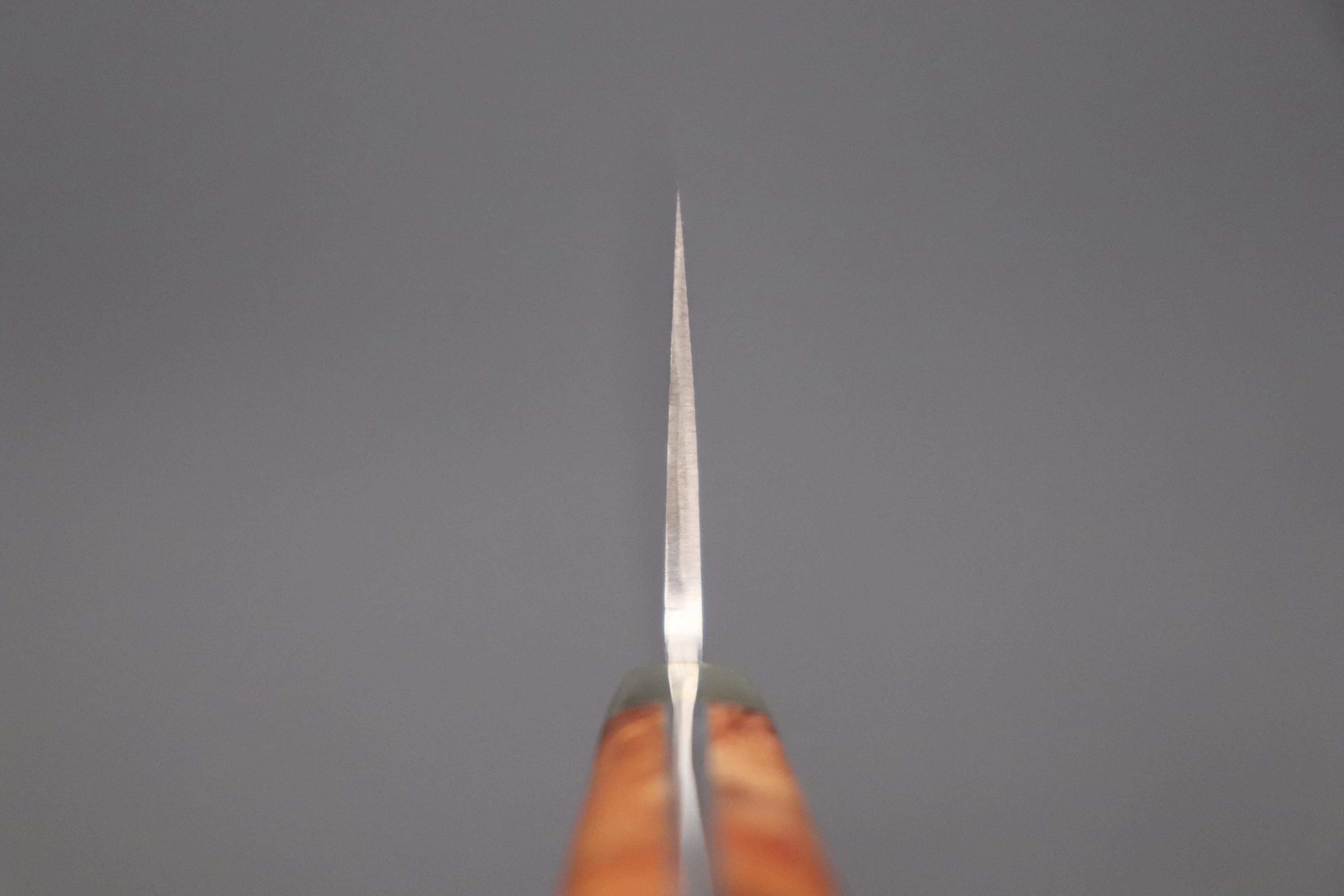 Mr. Itou R-2 Custom Damascus Gyuto 260mm (Narrower Blade Width, 10.2 Inch) "Quince Burl Wood Handle" (IT-925) - Image 4